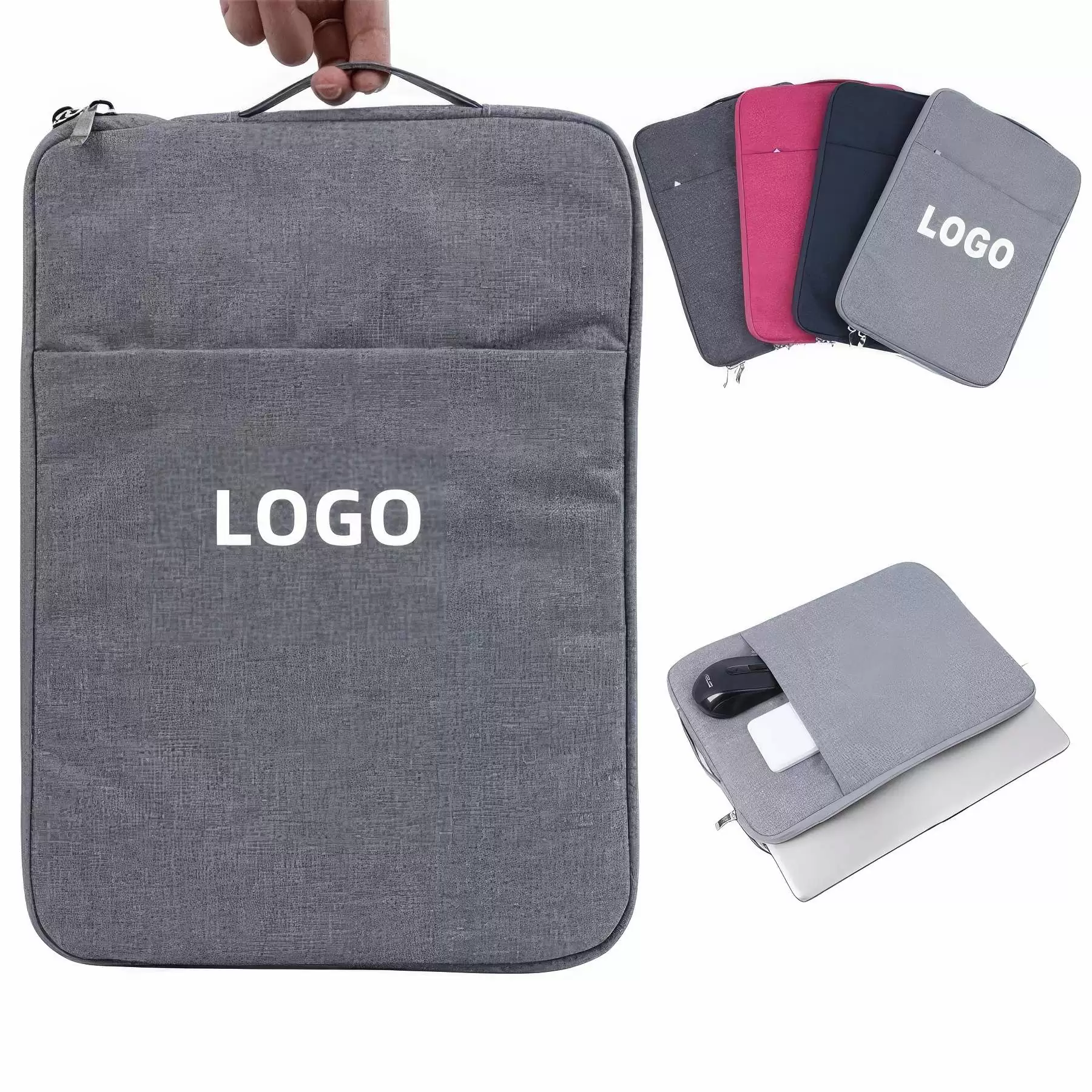 Custom 15 inch Laptop Sleeve Bag with handle