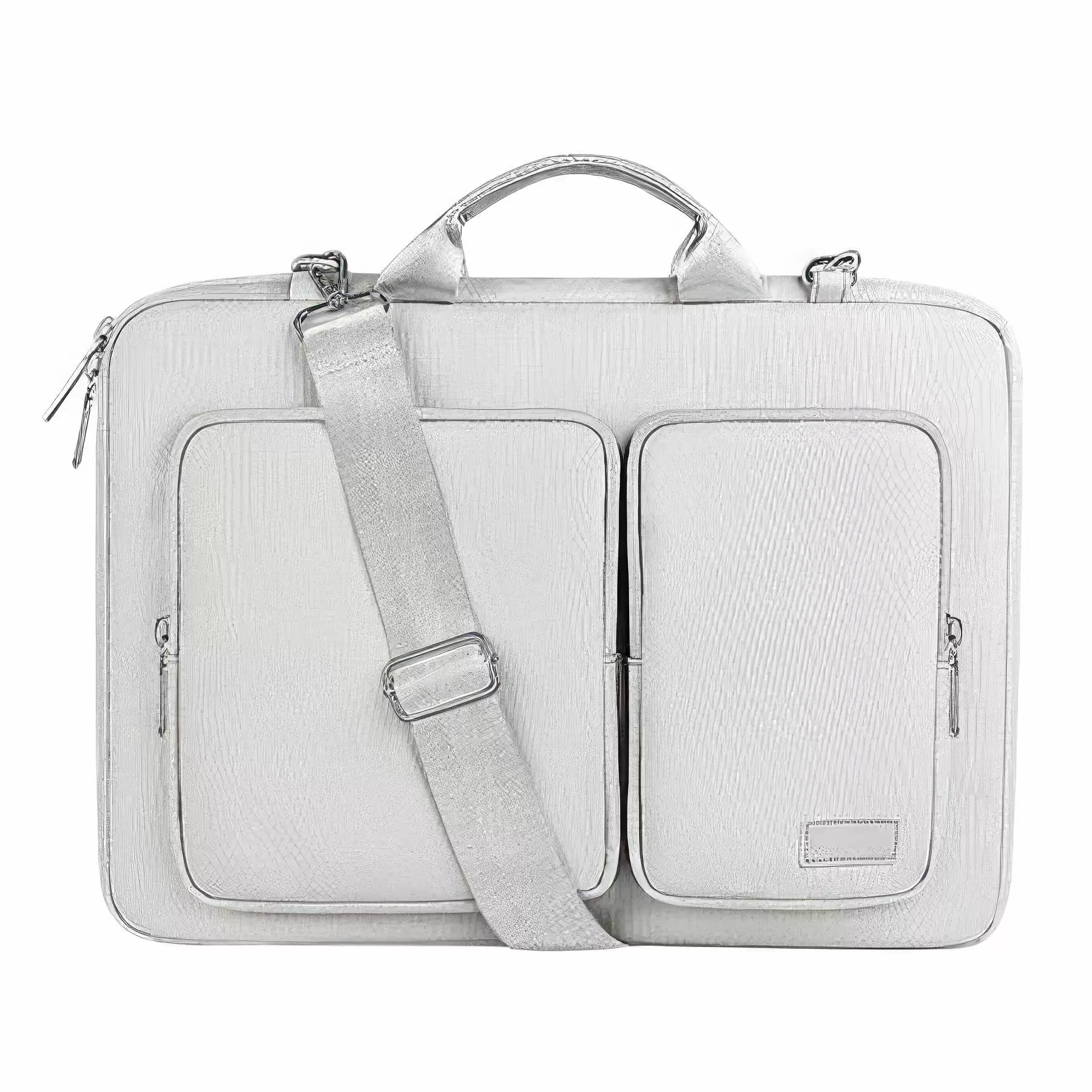 Custom Laptop Shoulder Bag with front Pockets - Image 2