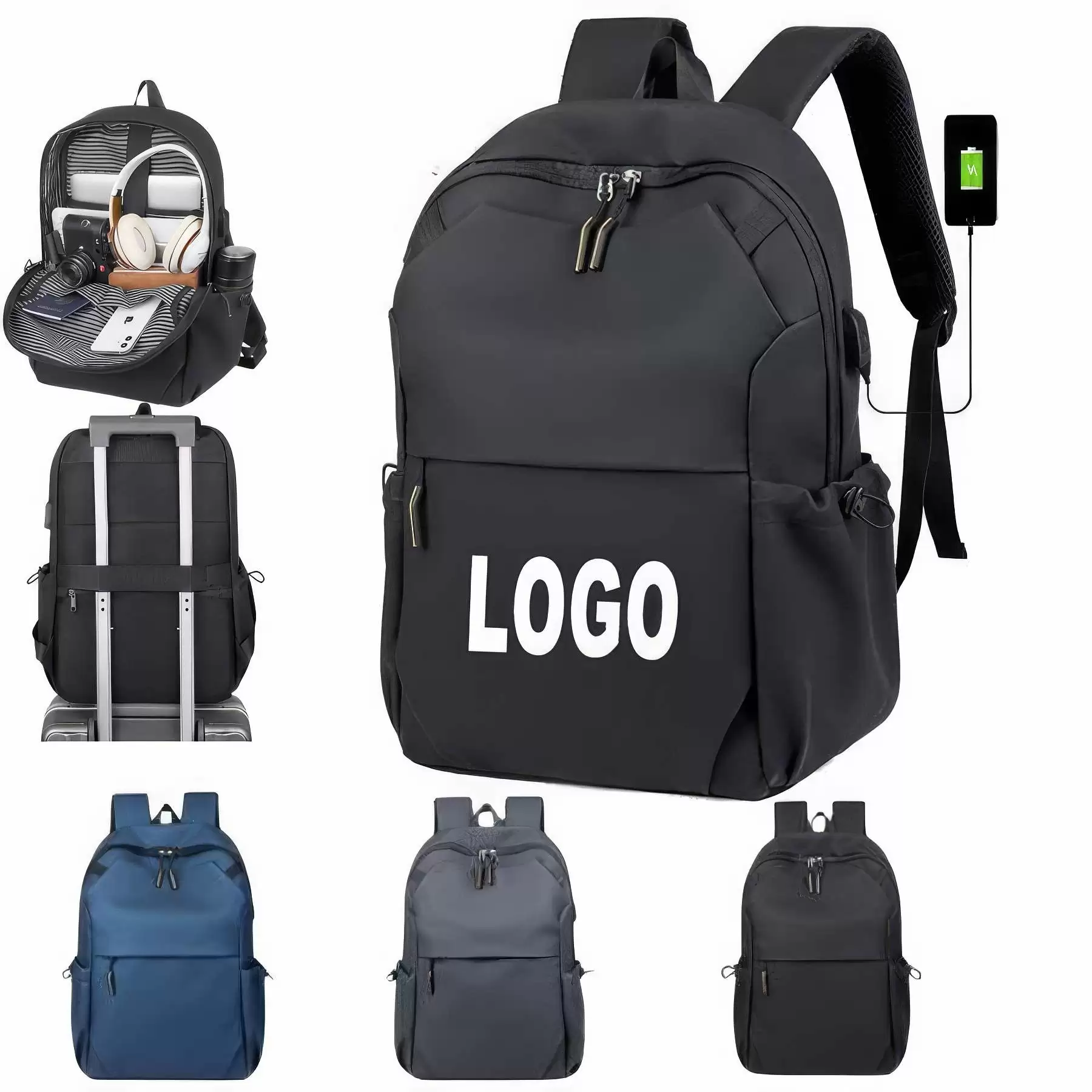 Custom Laptop Backpack with USB Port