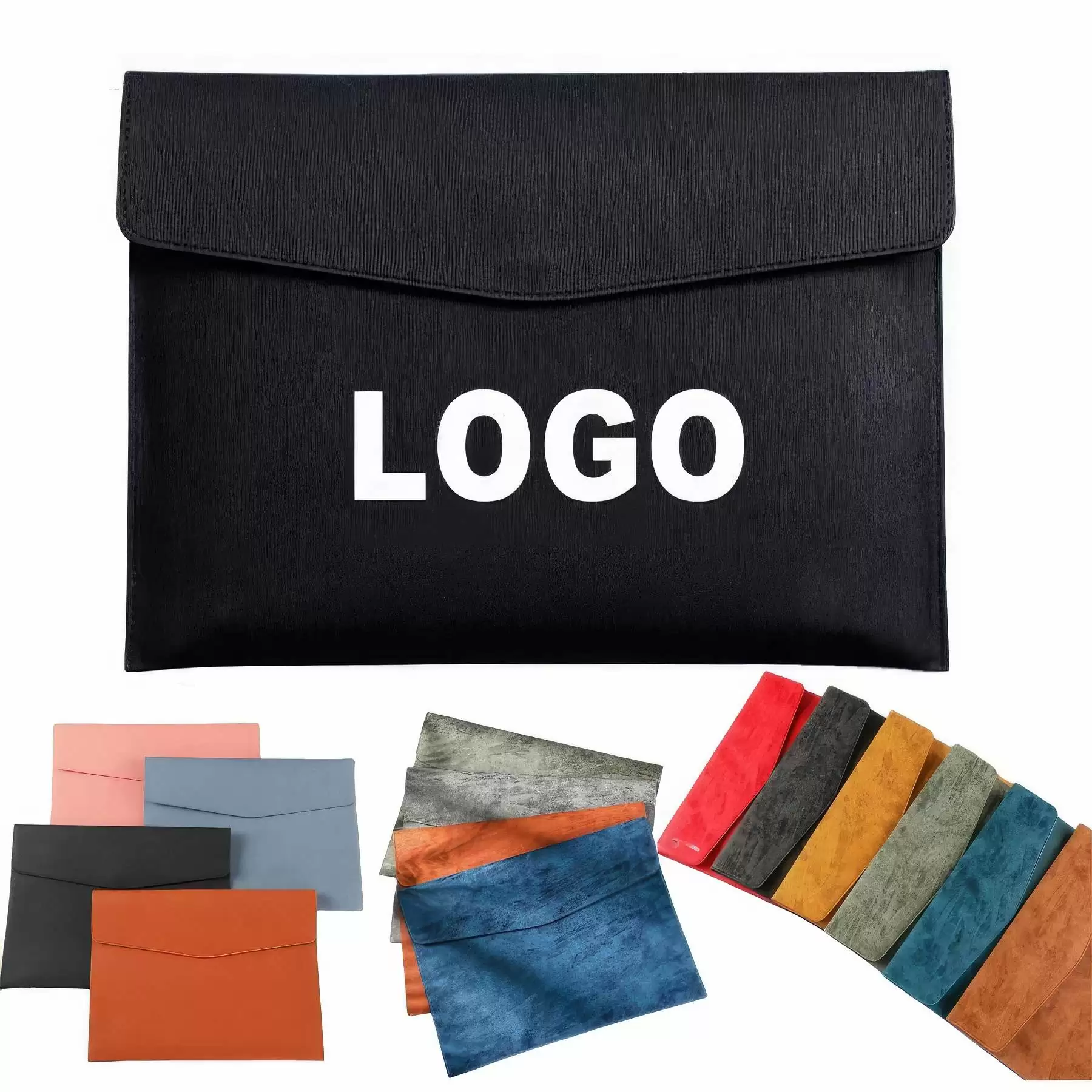 Custom Leather A4 Document File Bag