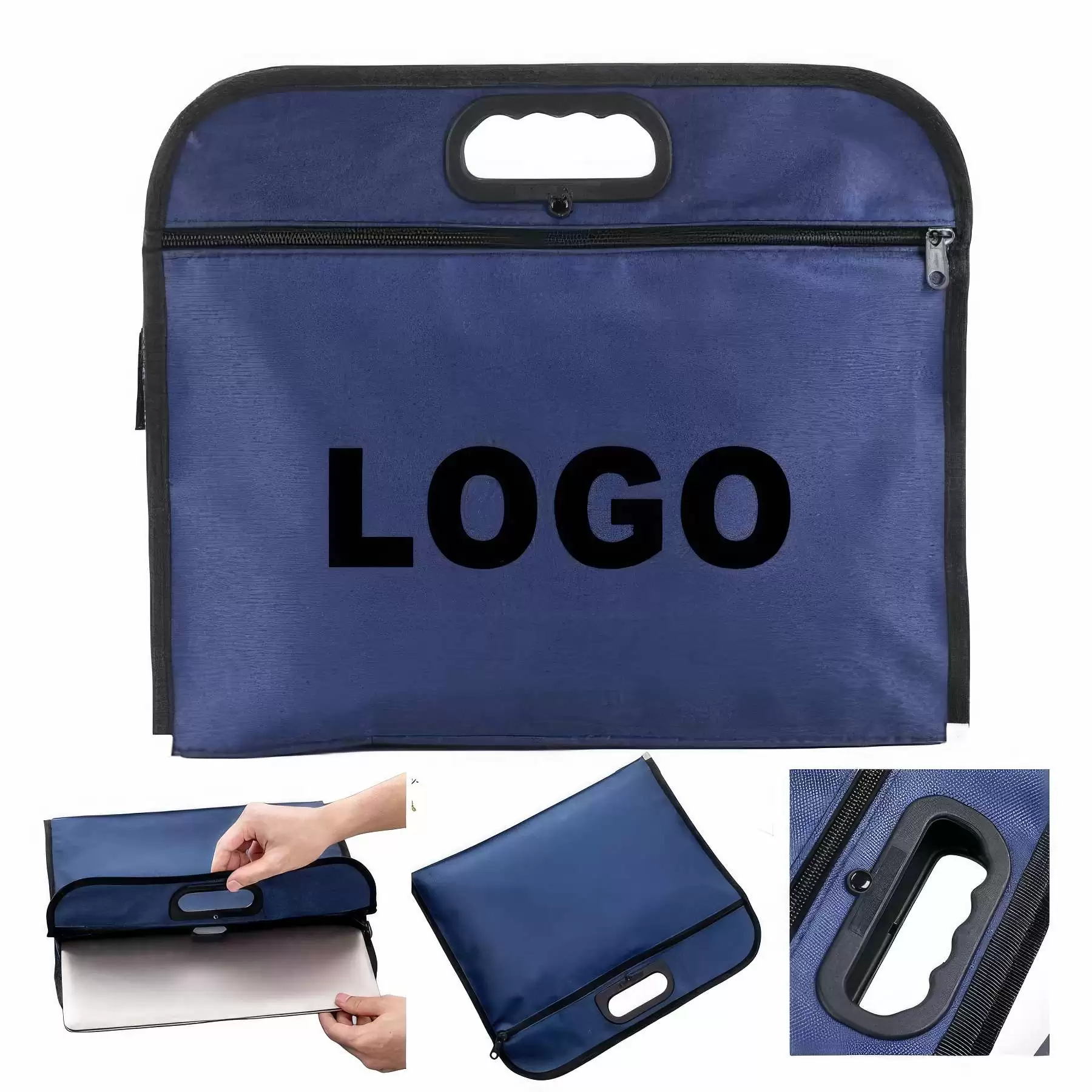 Custom Briefcase File Bag Oxford Cloth
