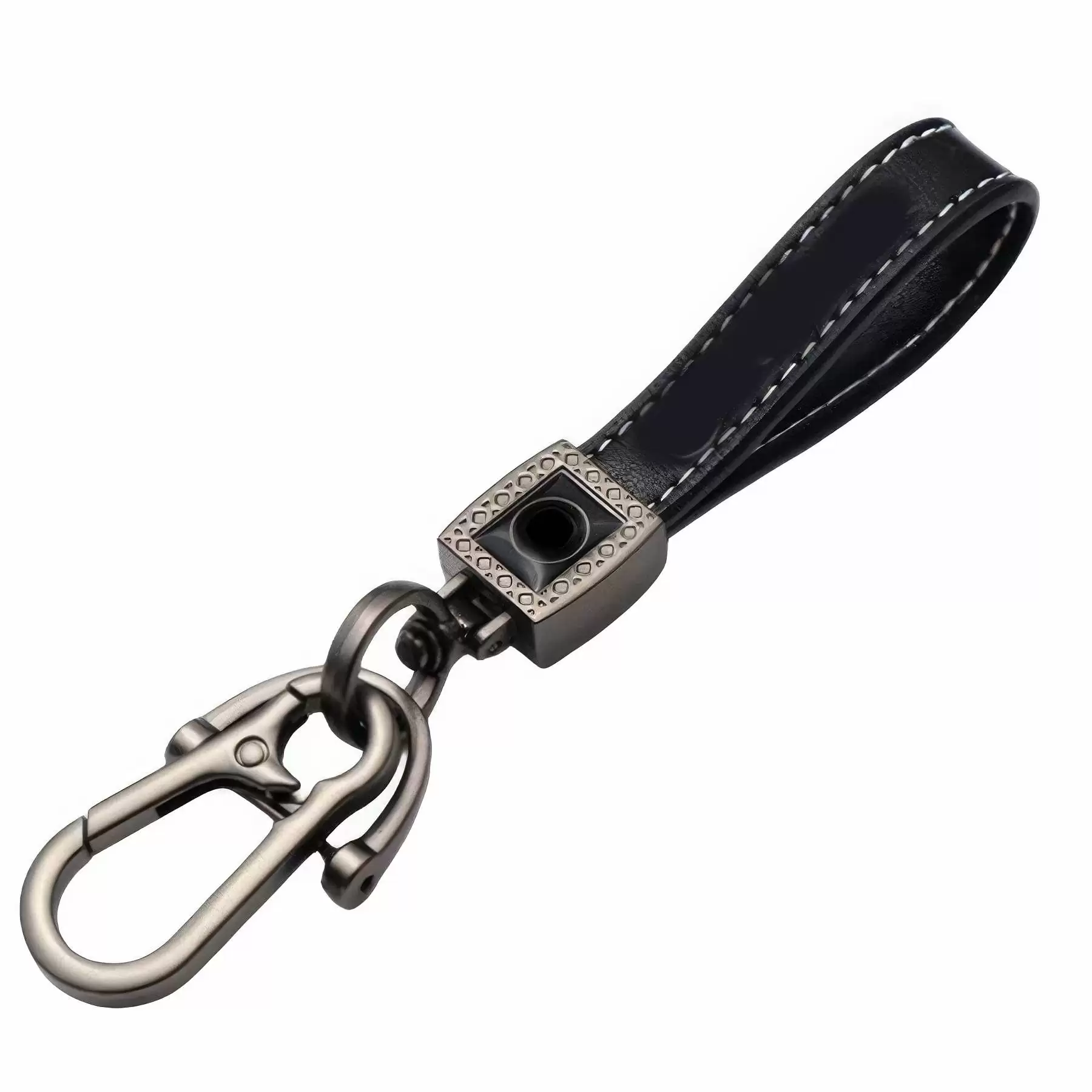 Custom Genuine Leather Car Keychain - Image 2