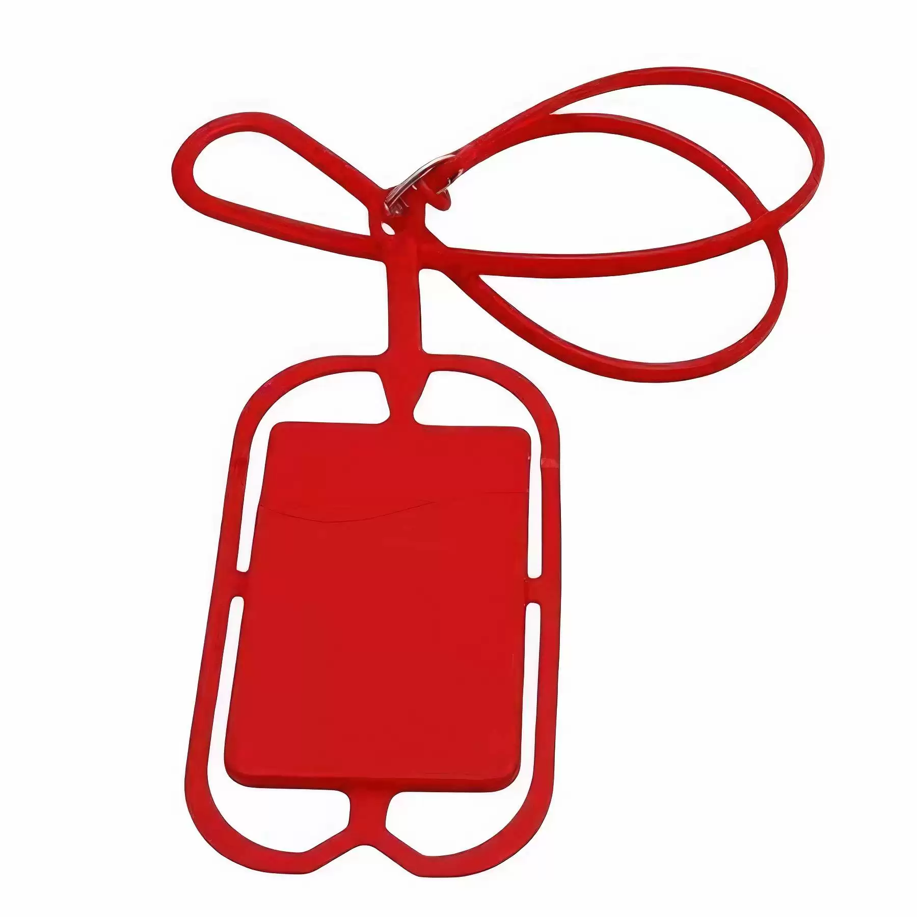 Custom Silicone Lanyard With Phone Holder - Image 2