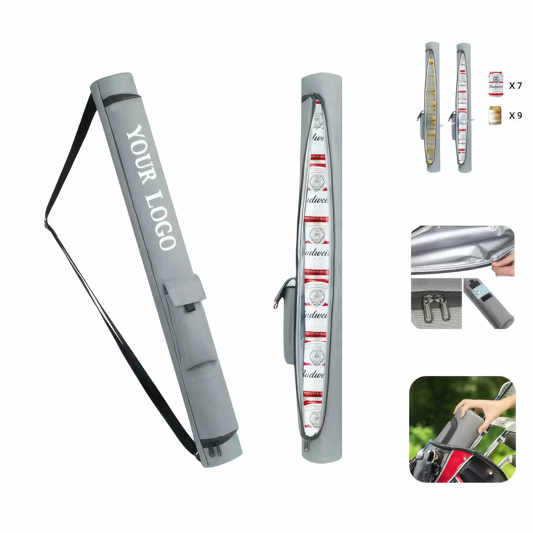 Customizable Insulated Cooler Bag For Canned Drinks