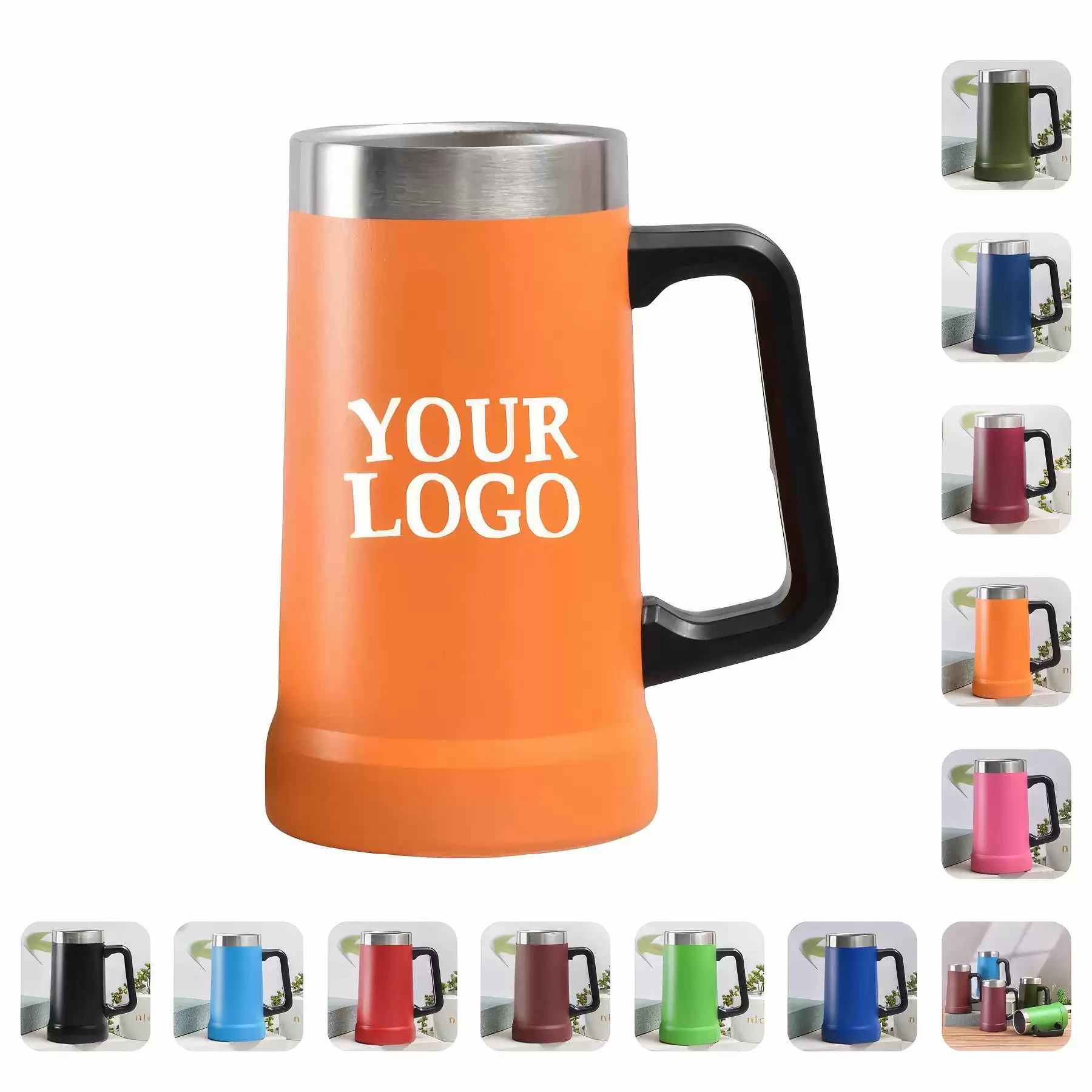 24 oz Double Wall Stainless Steel Thermal Mug