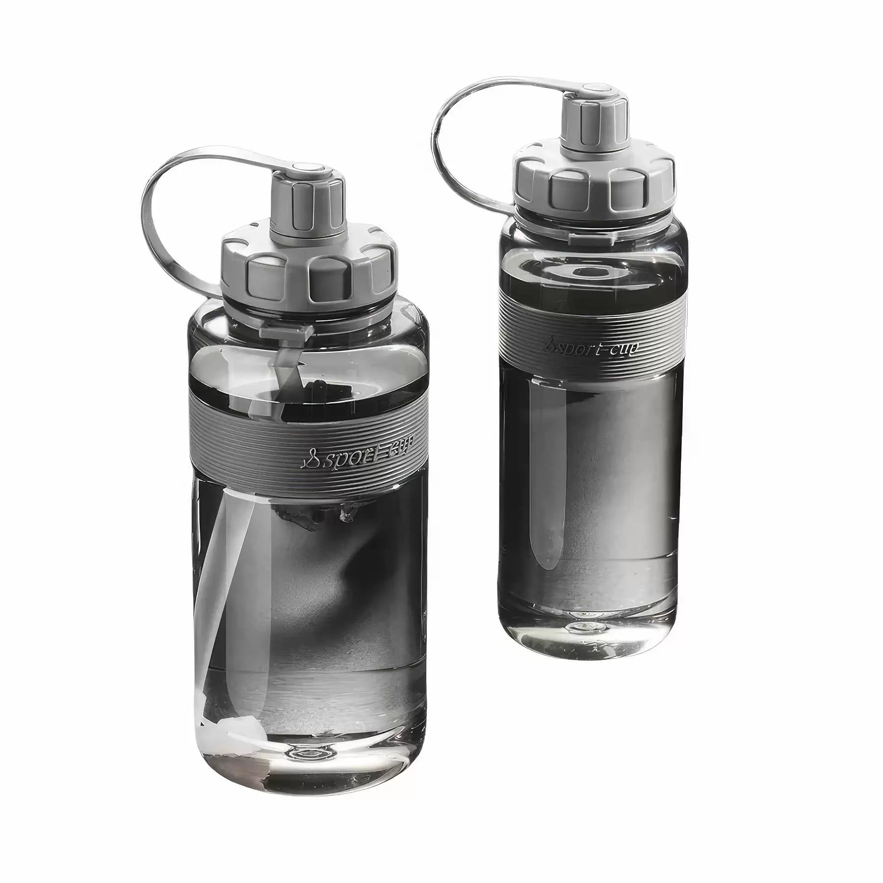 34 oz Outdoor Sports Water Bottle With Silicone Straw - Image 2