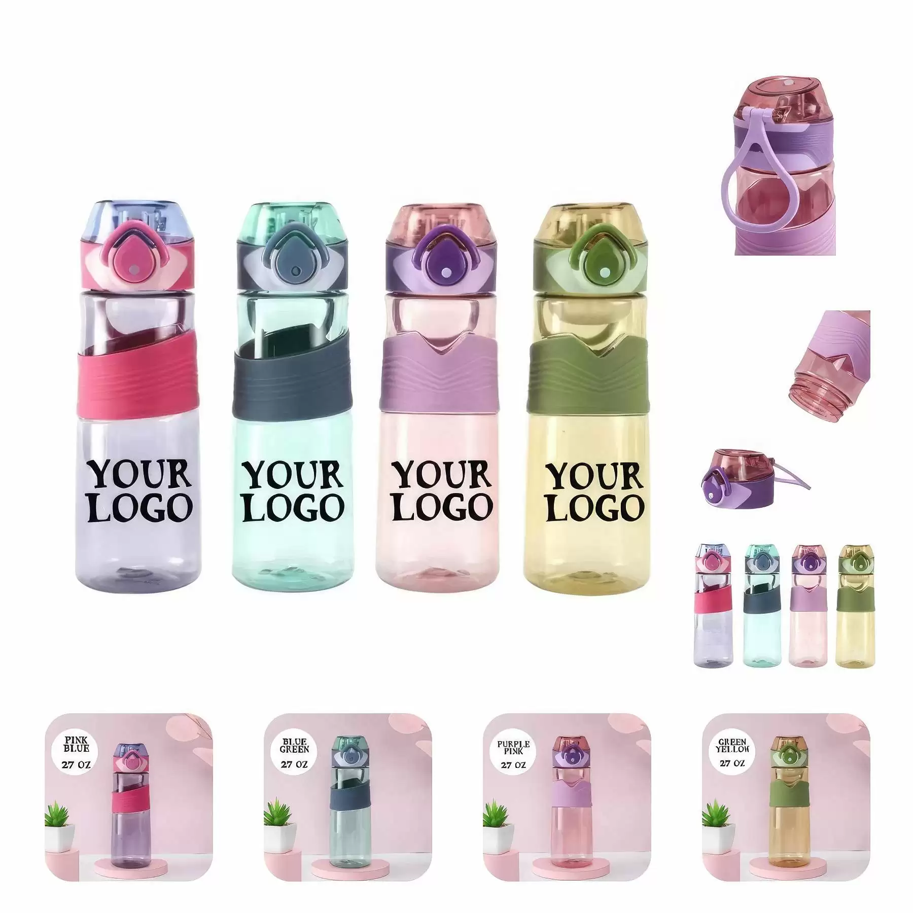 27 oz Sports Water Bottle Great Summer Gifts