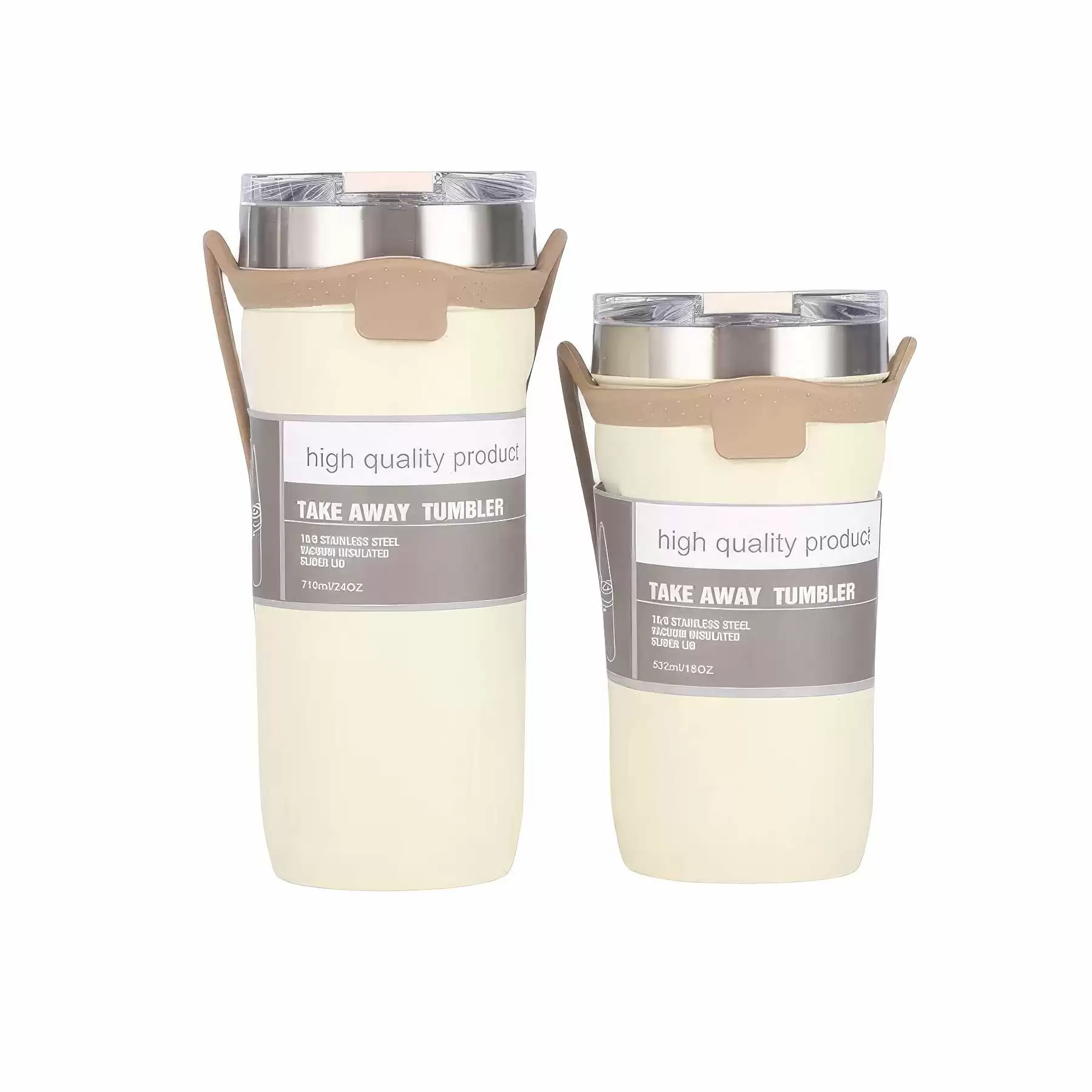 24 oz Classic Insulated Coffee Mug With Silicone Handle - Image 2