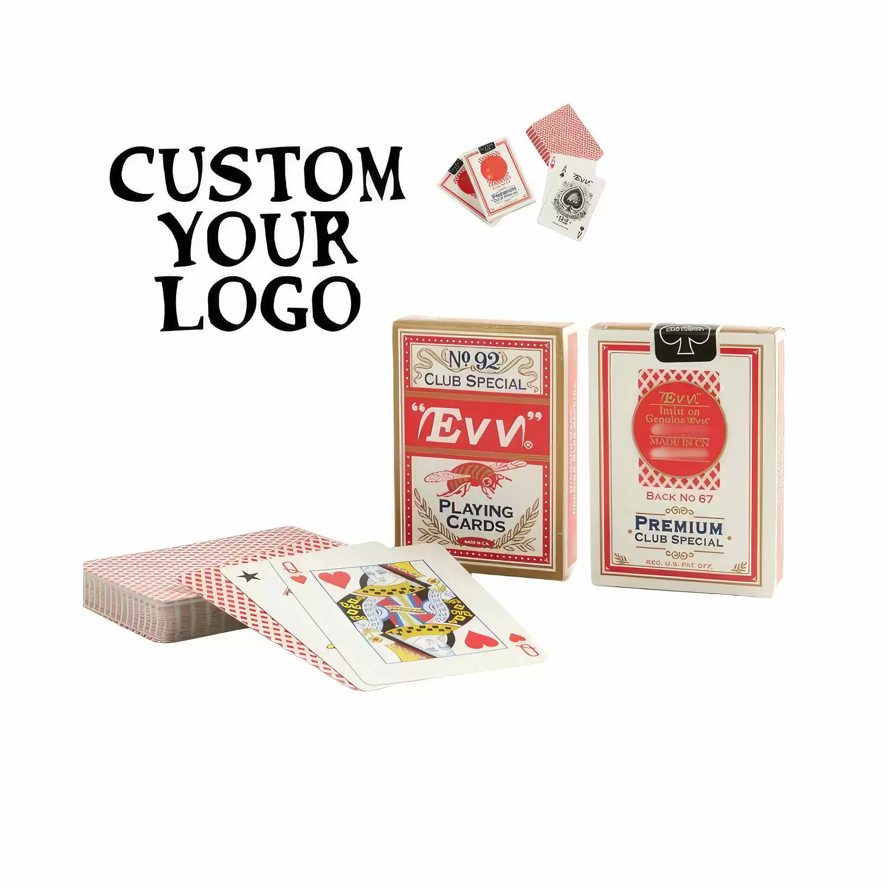 Custom Paper Poker Playing Cards For All Ages