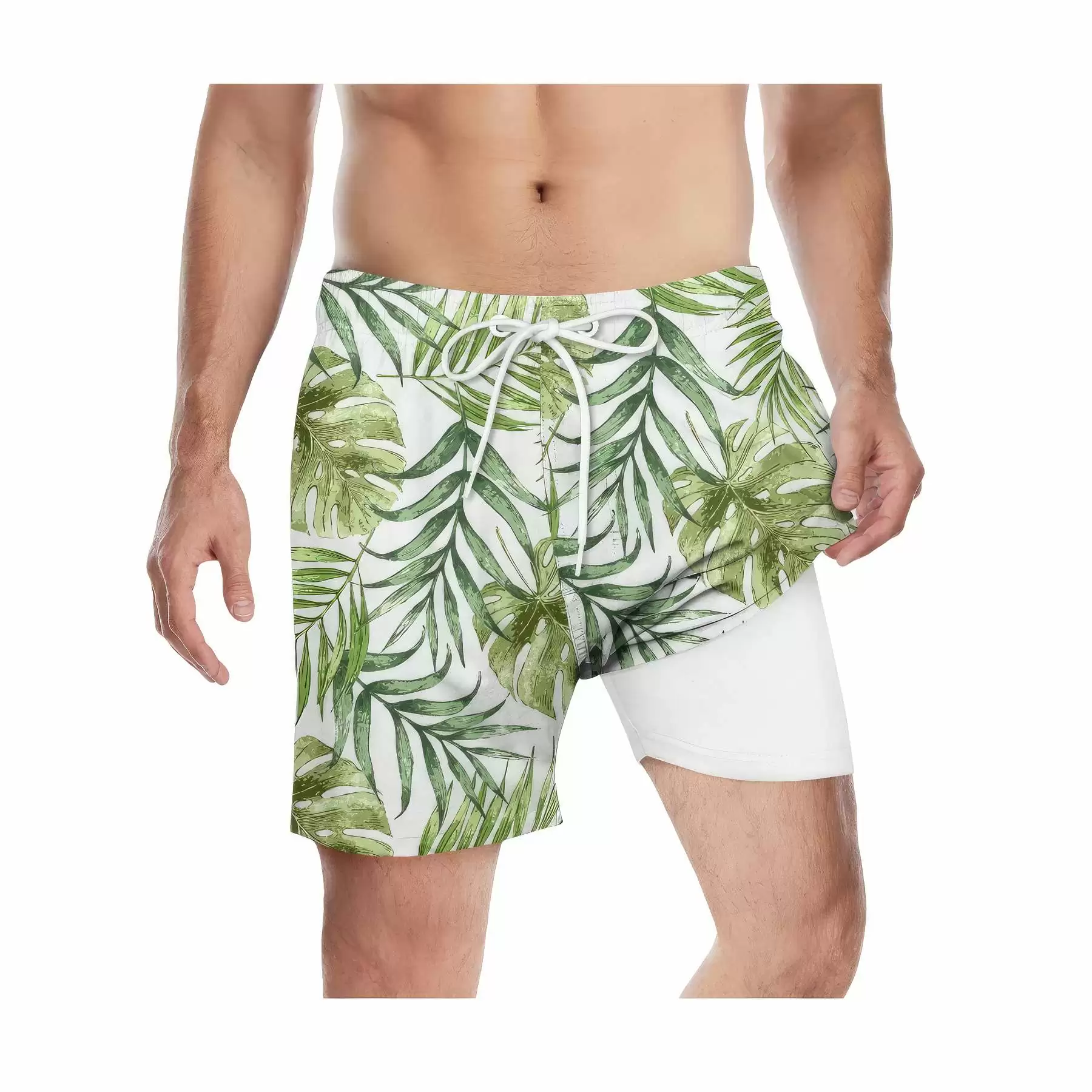 Custom Men's Swim Trunks Quick Dry Beach Shorts - Image 2