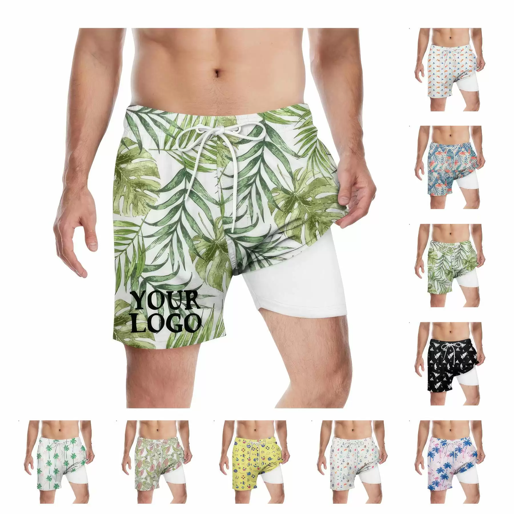 Custom Men's Swim Trunks Quick Dry Beach Shorts