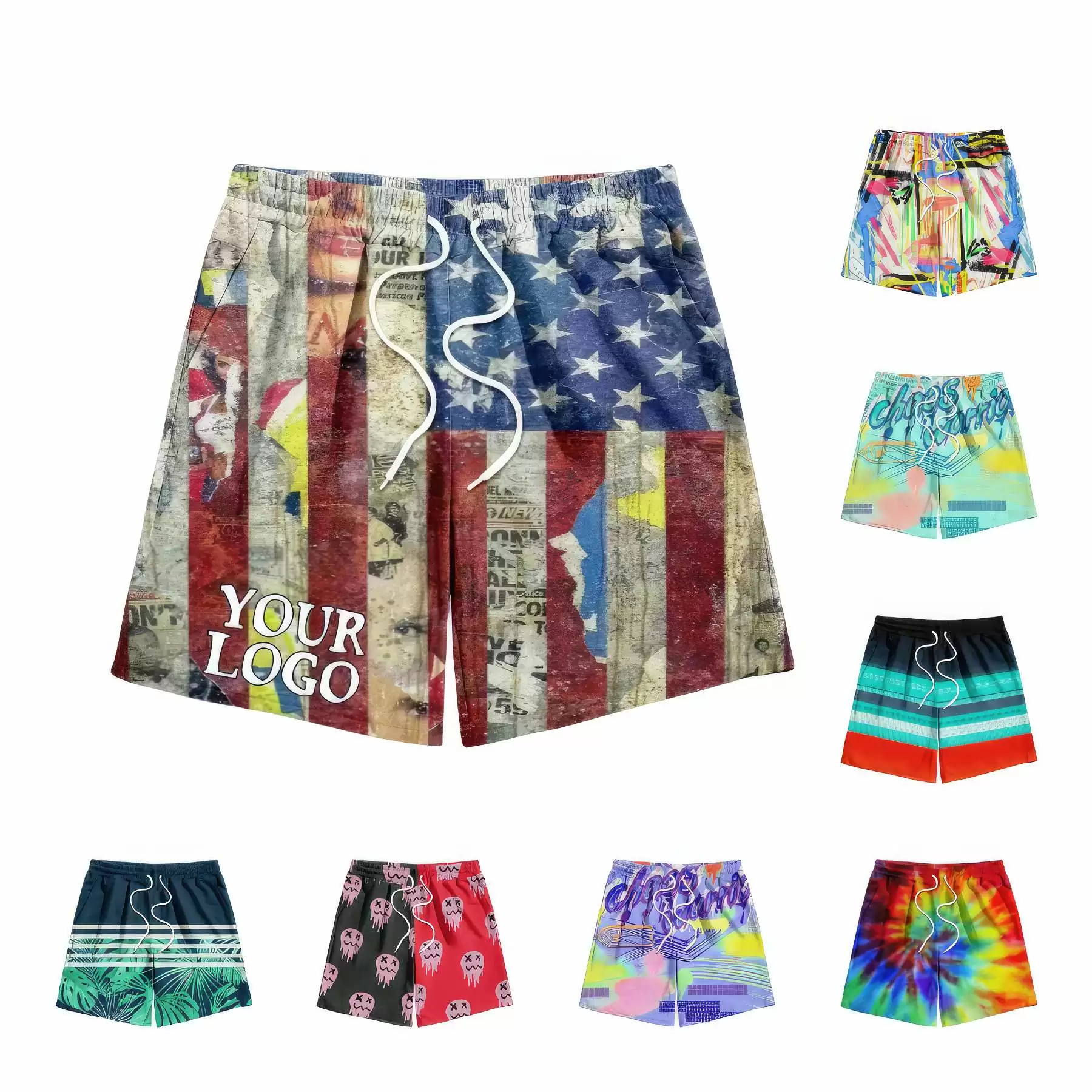 Digital Printing Swim Trunks Beach Shorts