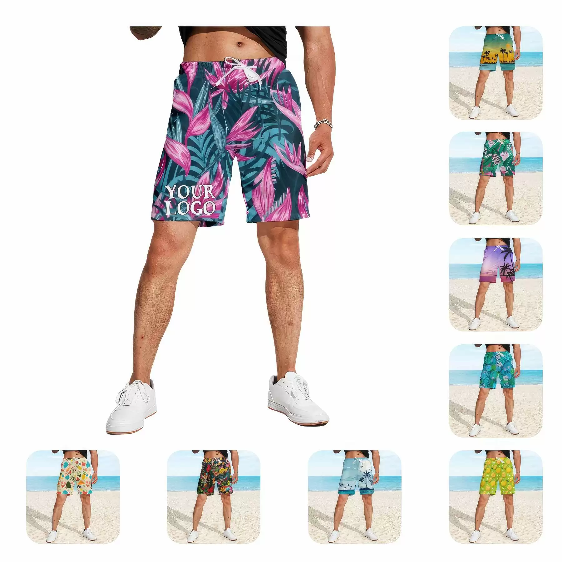 Digital Printing Swimming Trunks Beach Shorts
