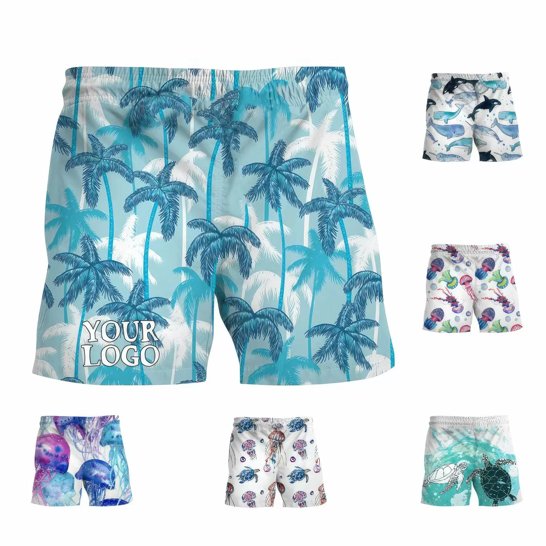 Digital Printing Swimming Trunks Beach Pants