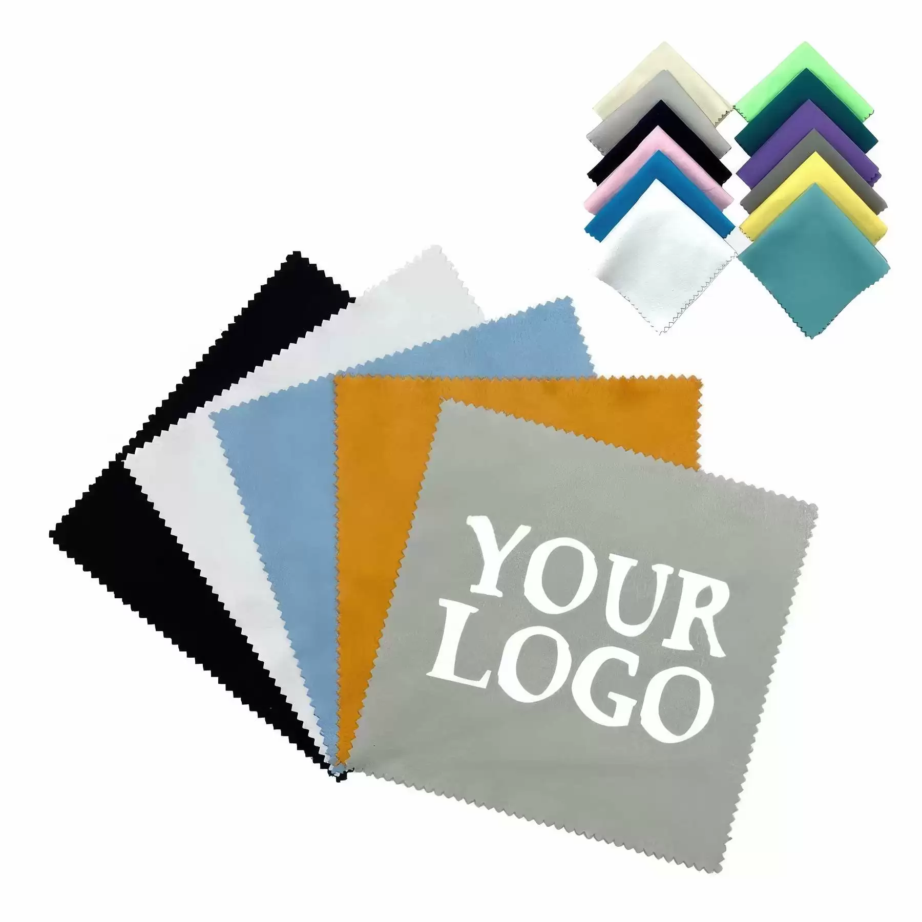 Custom 6" x 6" Microfiber Glasses Cloth