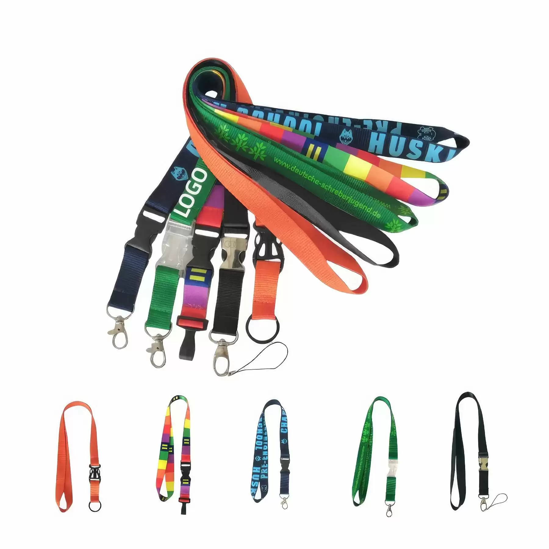 Custom Polyester Lanyards For ID Name Tags