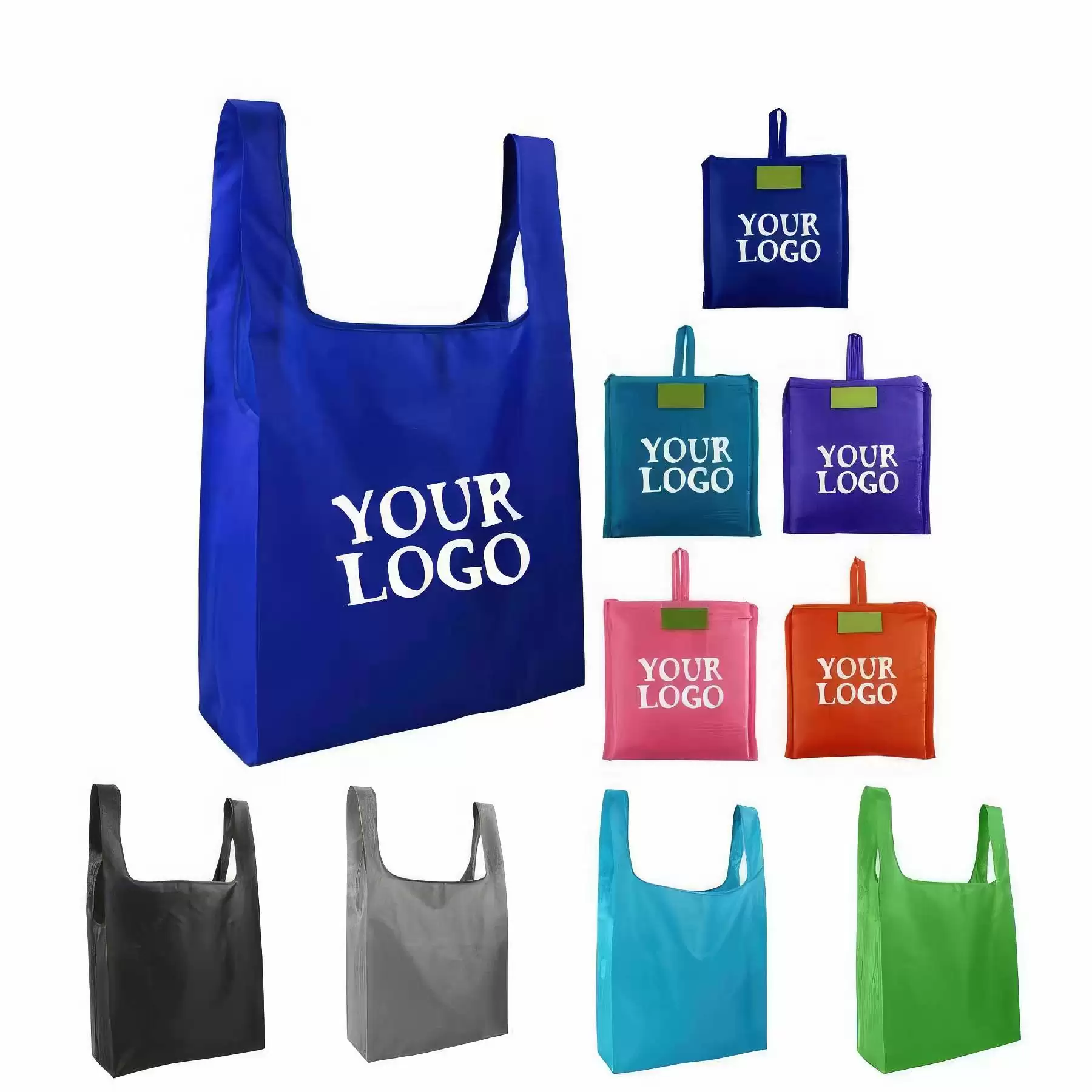 Custom Reusable Nylon Bags Shopping Totes
