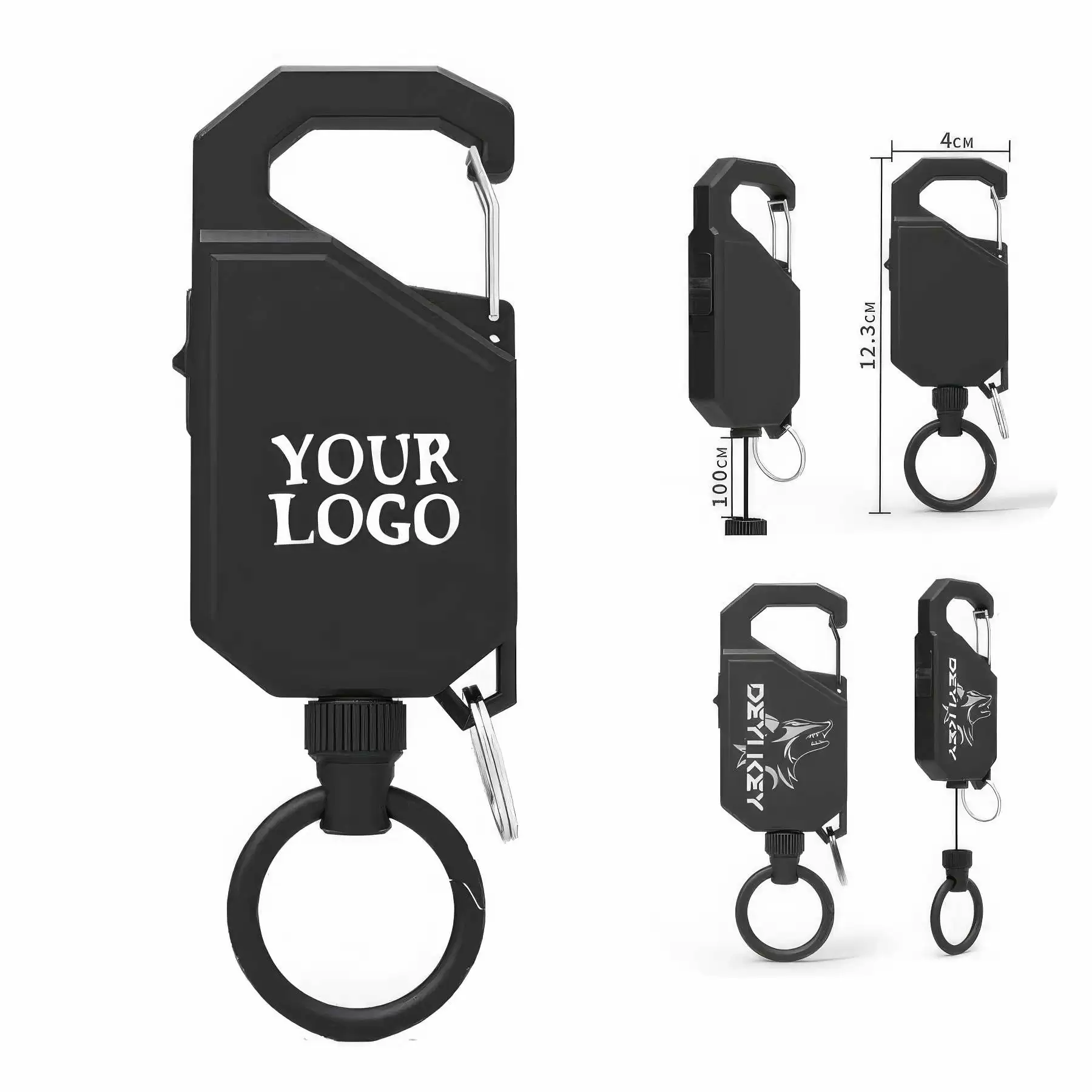Retractable Carabiner Keychain