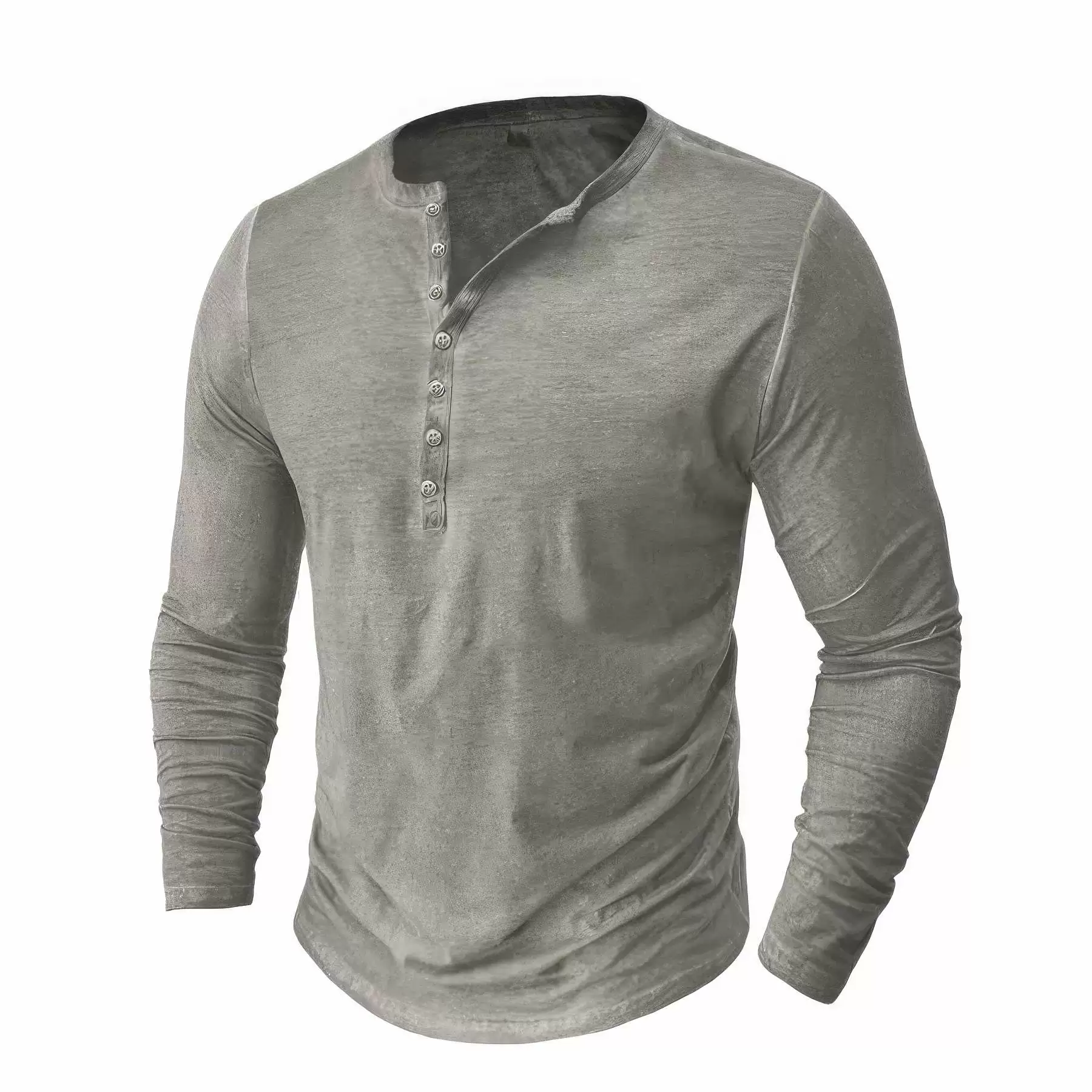 Men's Long Sleeve Shirts Casual Tops - Image 2