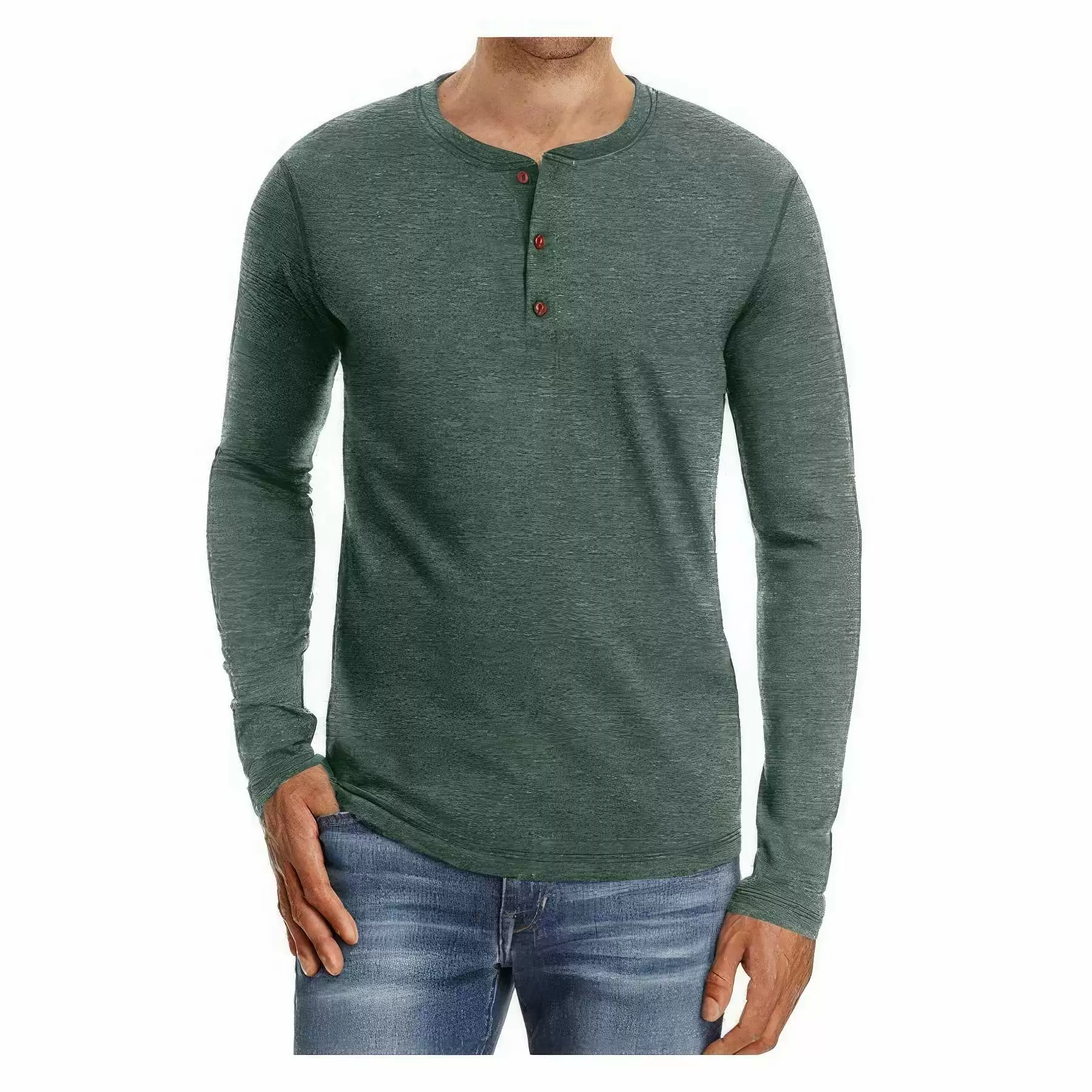 Personalized Men's Long Sleeve Shirts Casual Tops - Image 2