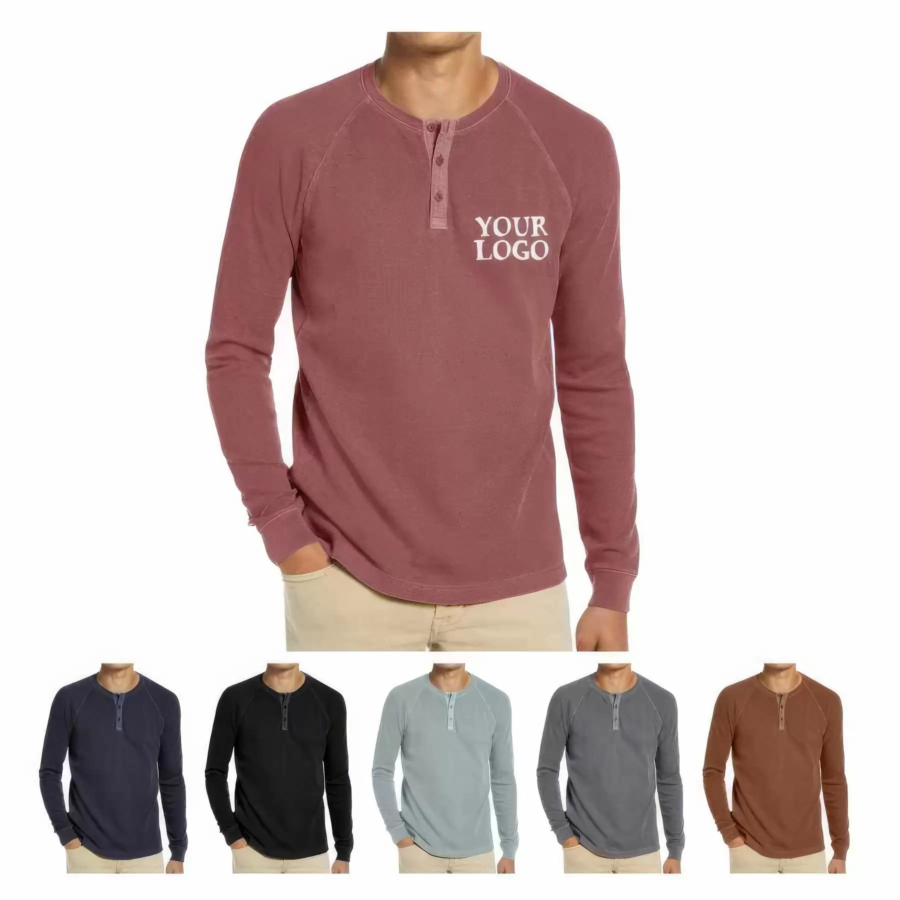 Personalized Casual Tops Men's Long Sleeve Shirts