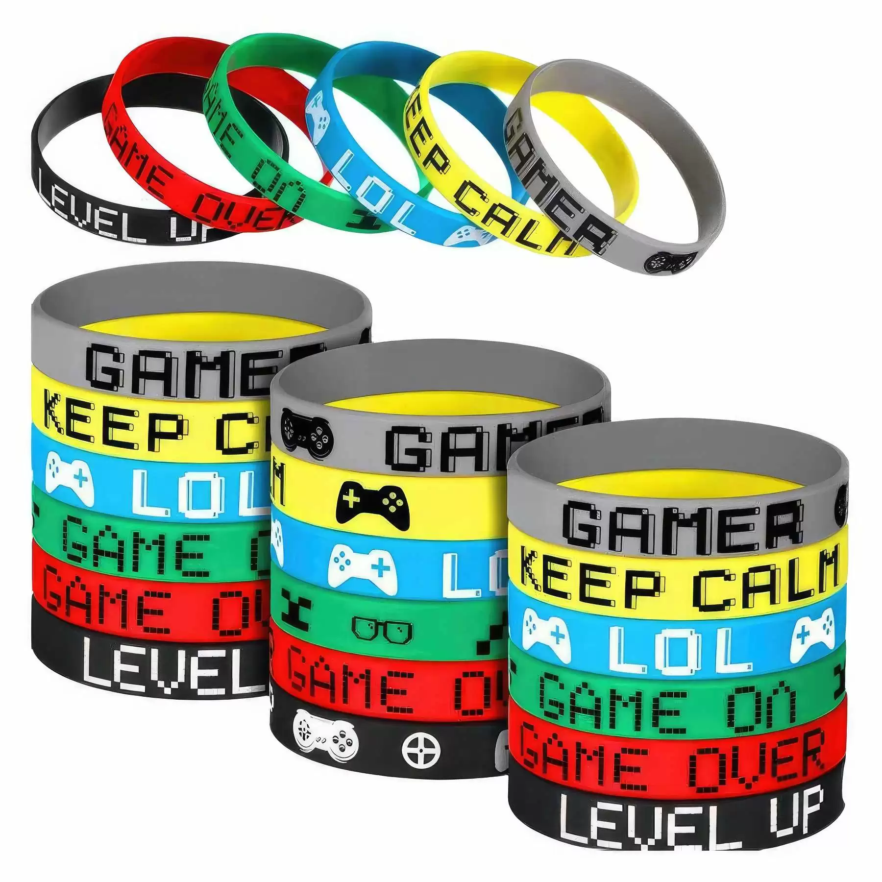 Custom Silicone Wristband Colored Rubber Bracelets - Image 2