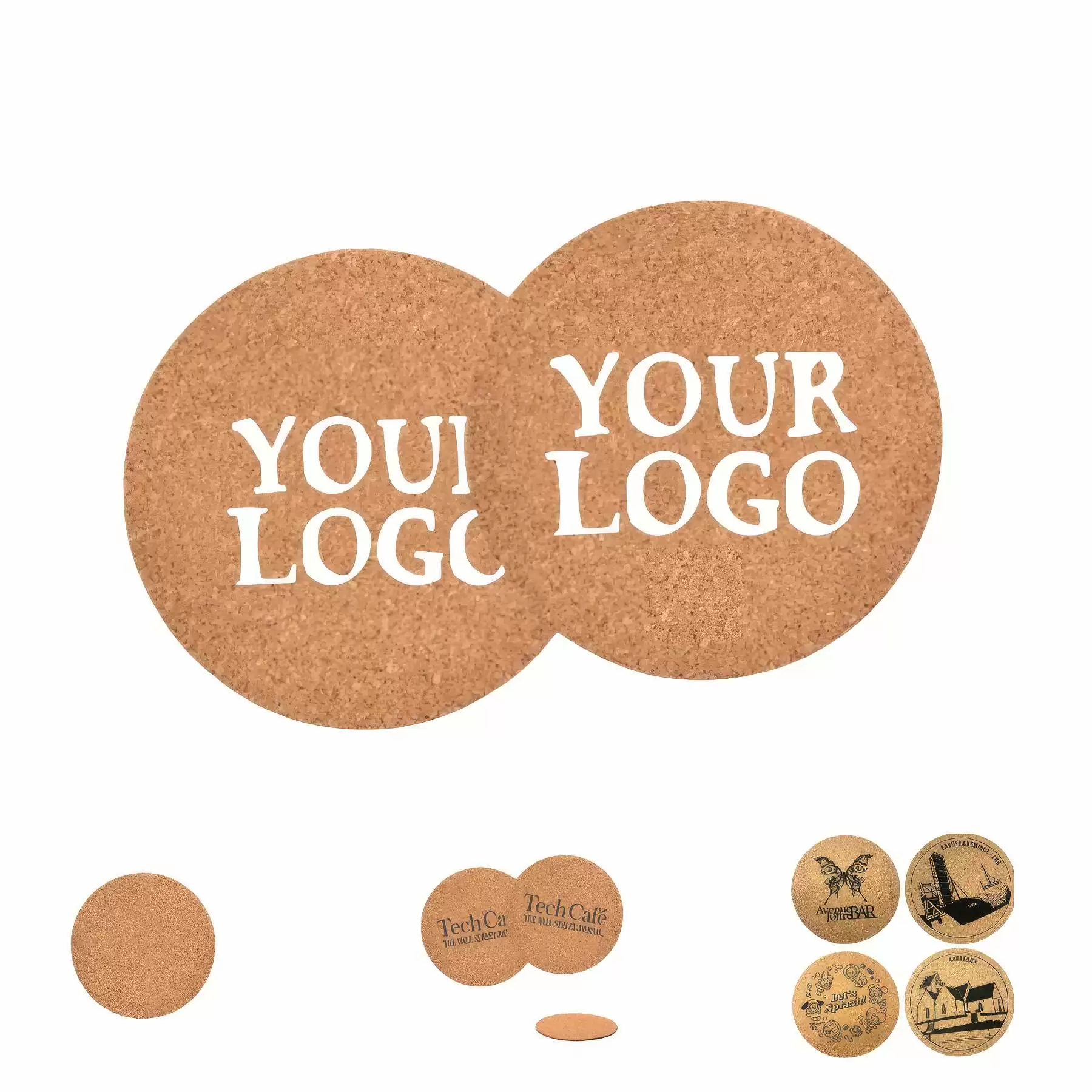 Personalized Round Cork Coaster