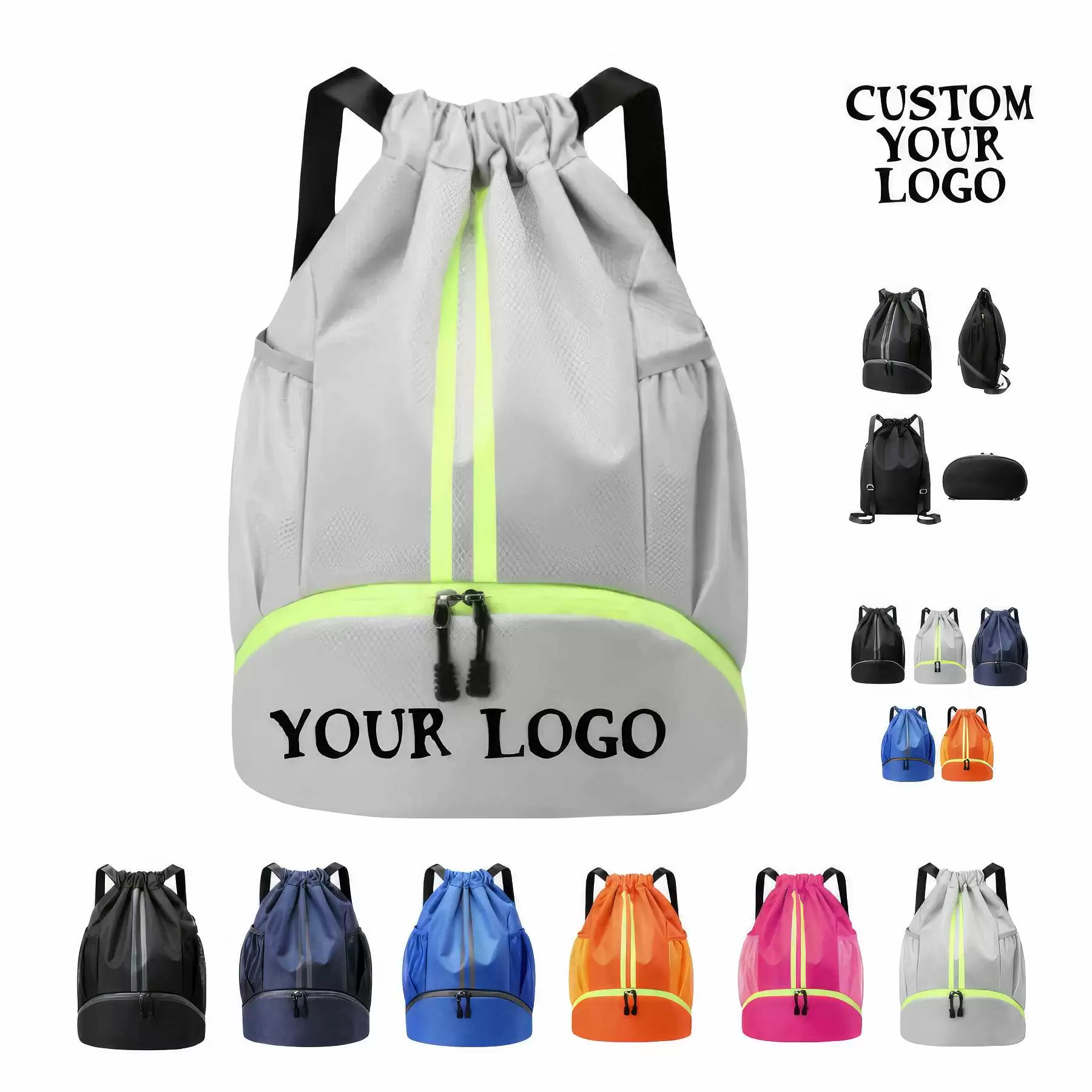 Personalized Basketball Backpack With Shoe Department