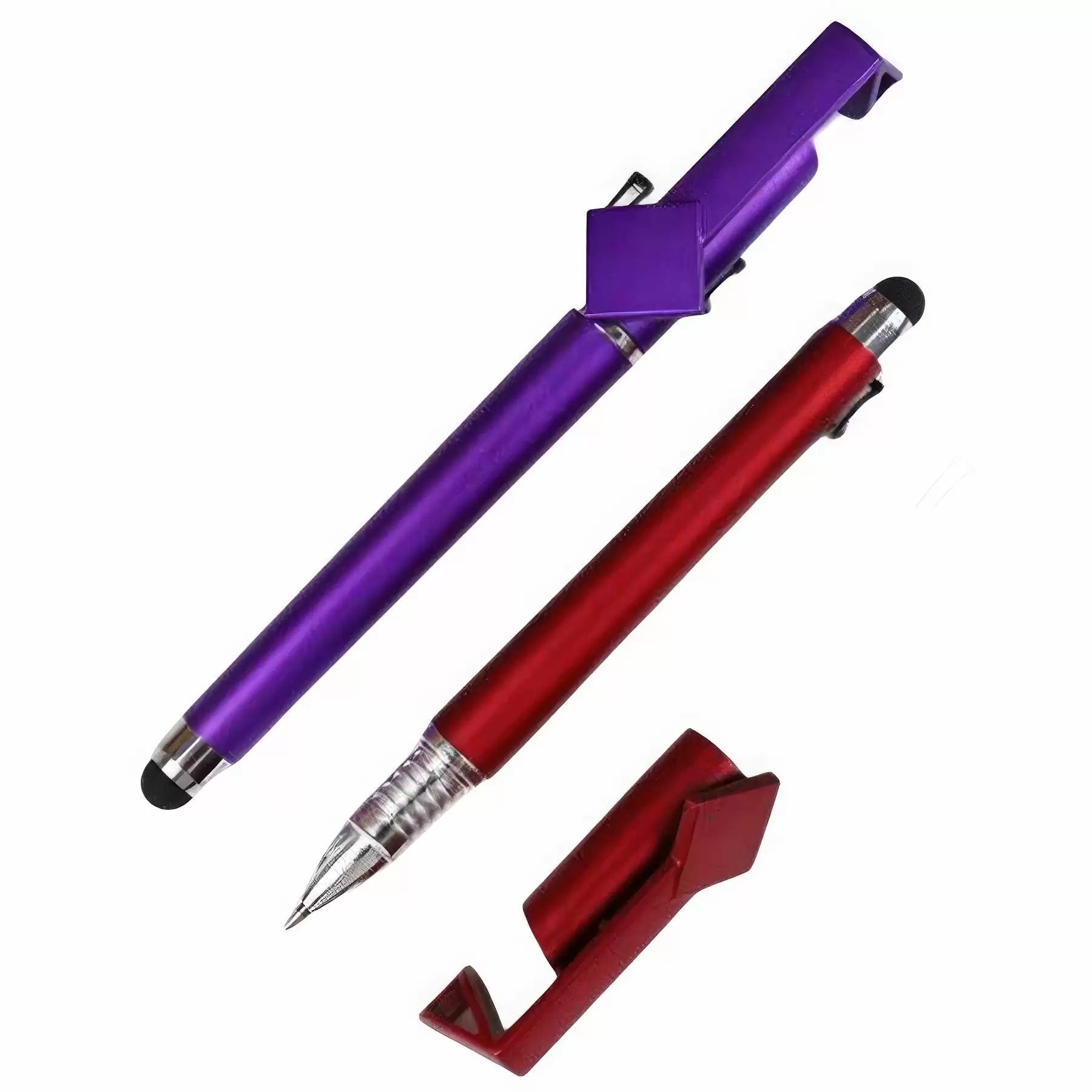 Pen with Stylus & Diamond Shape Clip - Image 2
