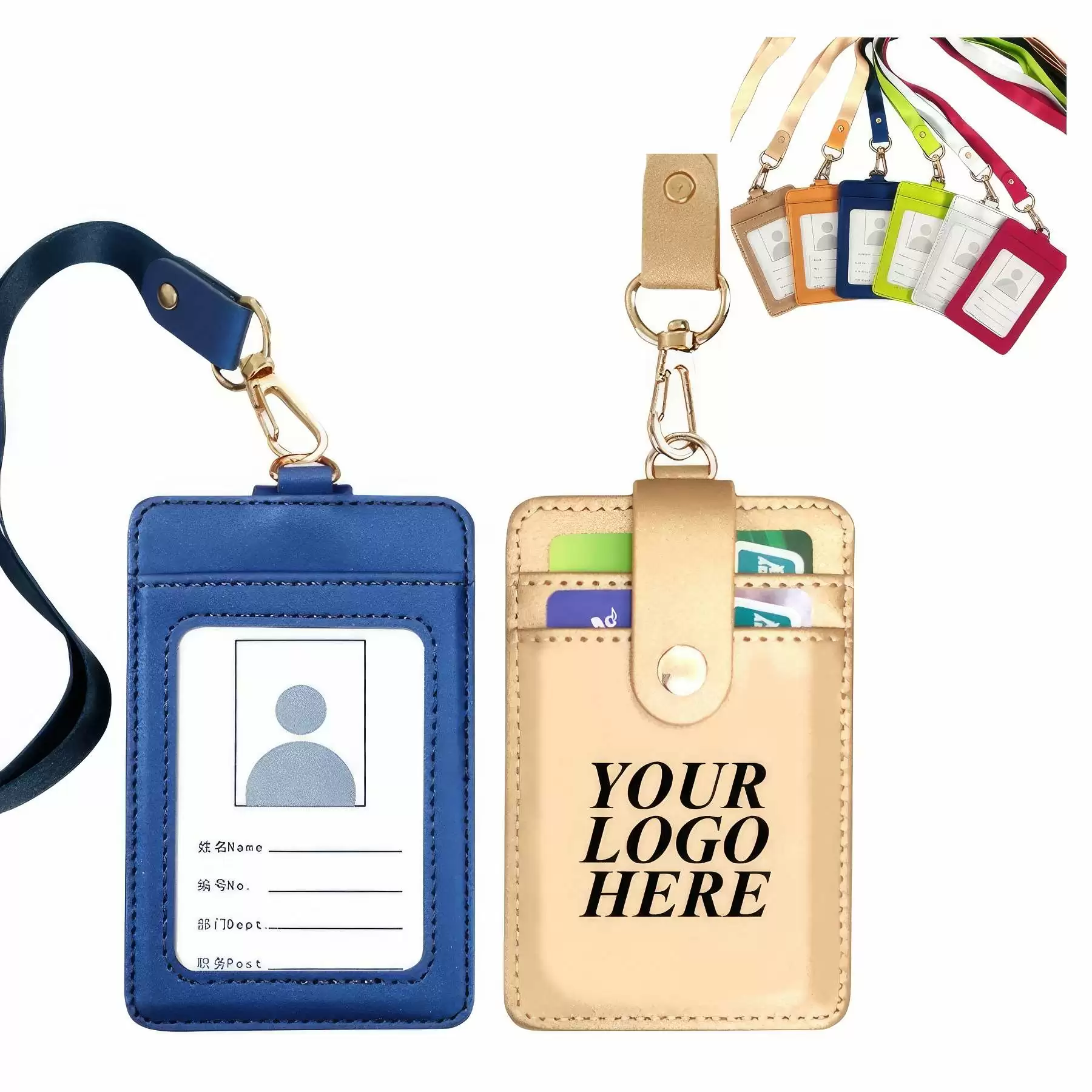 Personalized Lanyard with RFID Cardholder