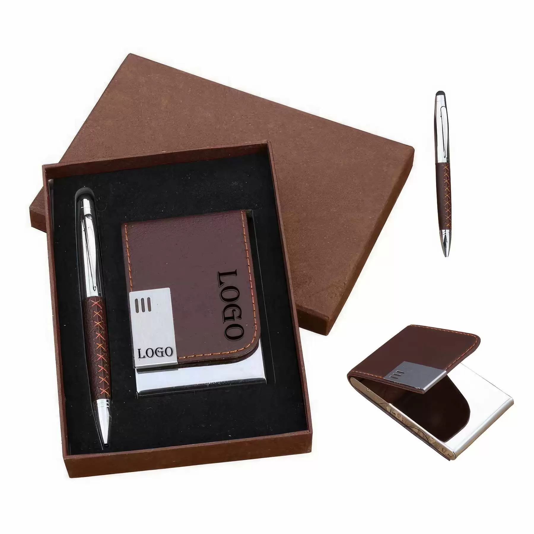 Pen & Business Card Holder Set Enova