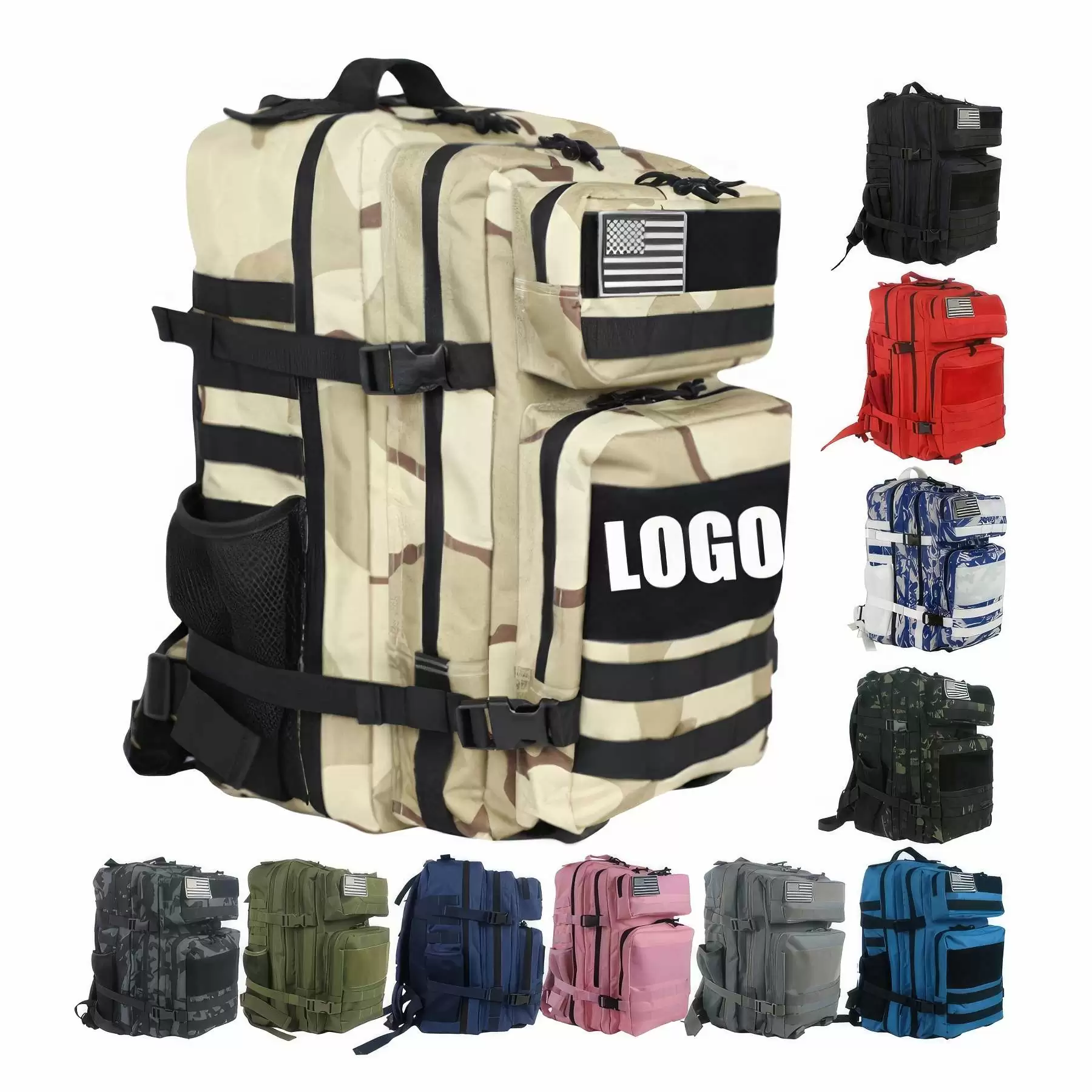 Outdoor Camping Camouflage Travel Bag Hiking Multifunctional