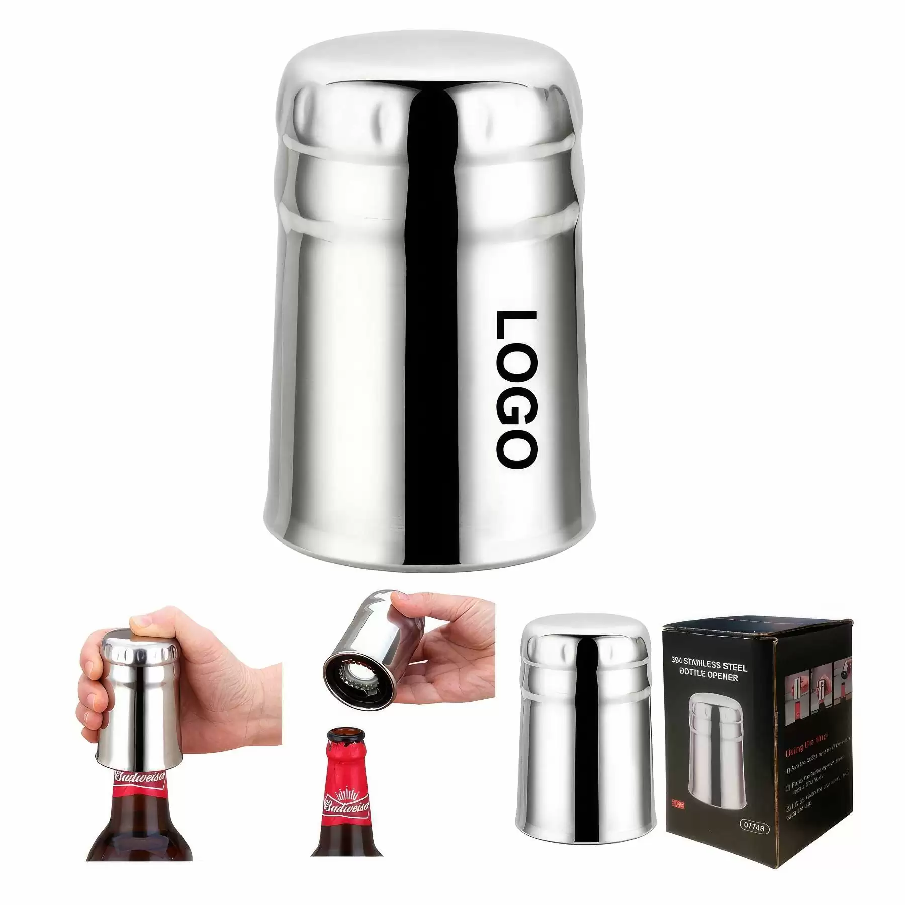 Custom 304 stainless steel Push Down Opener