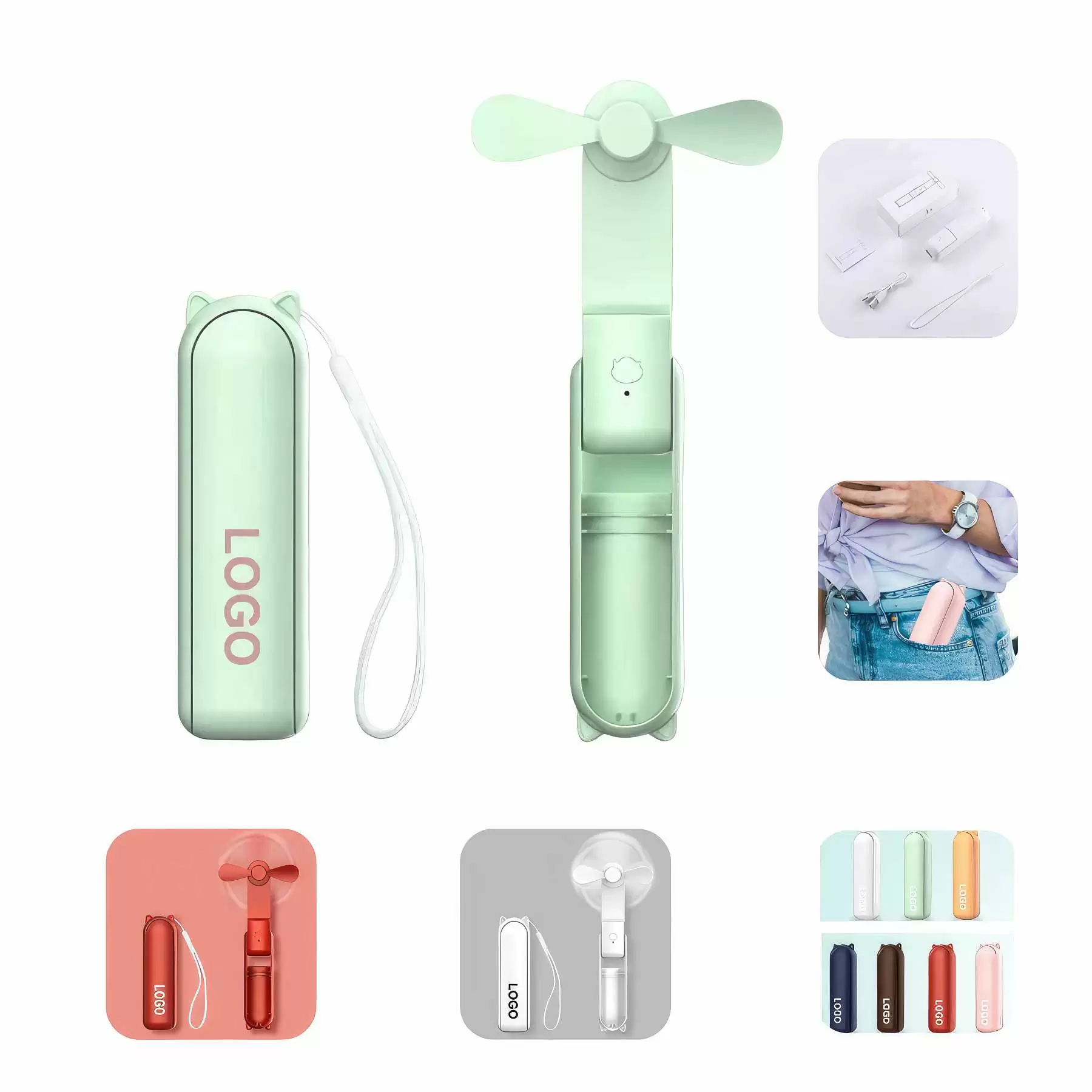 Custom Portable USB Handheld Mini Fan