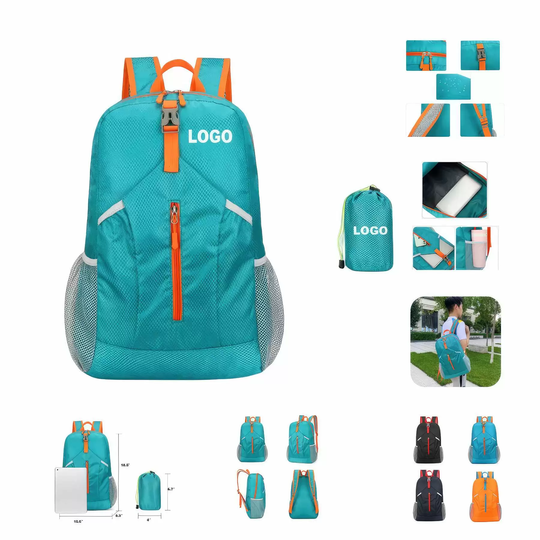 Custom  Lightweight Packable Hiking Backpack