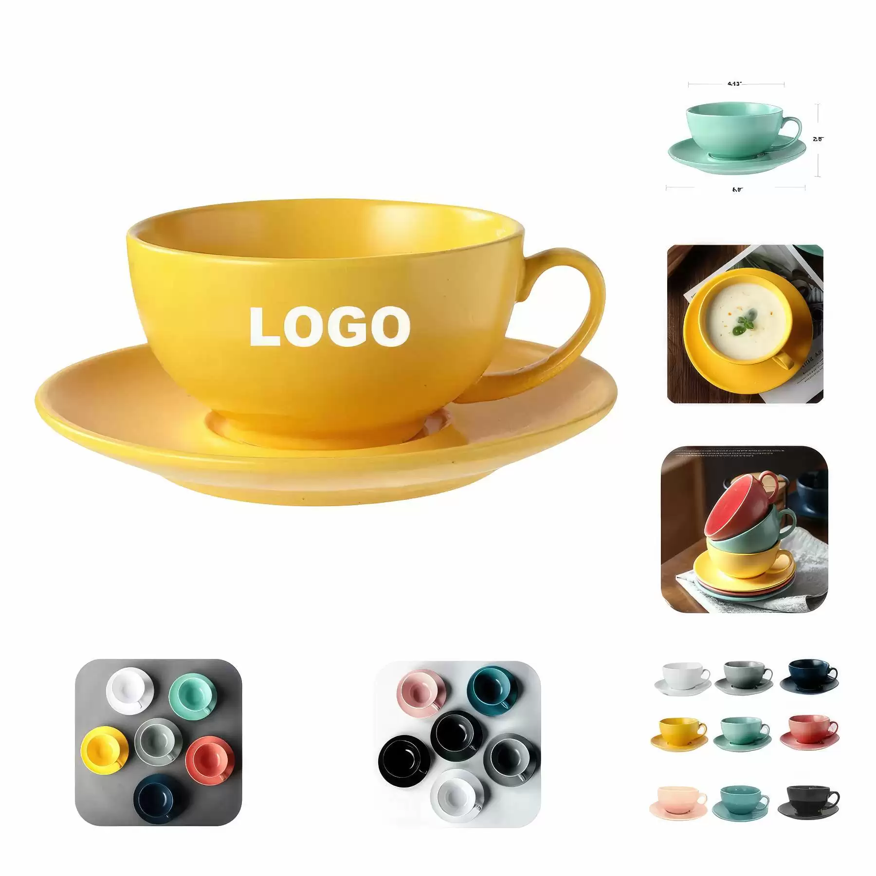 Custom 8 oz Colored coffee mug