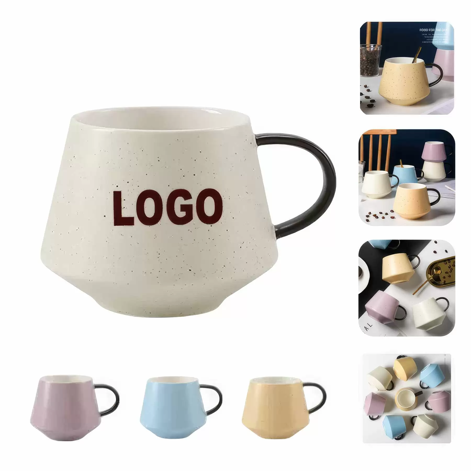 Custom 15 Oz elegant colors ceramic mug