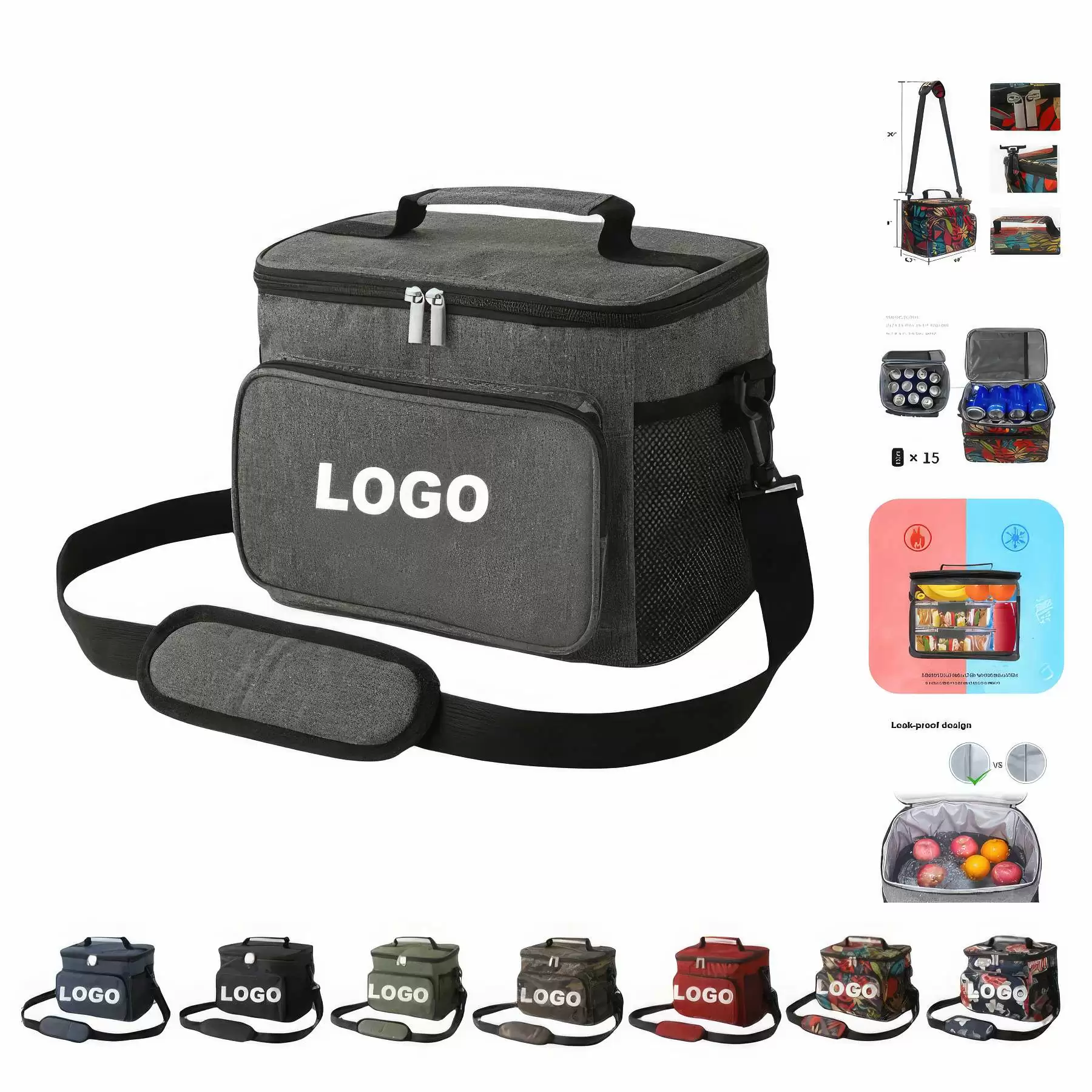 Custom Insulated Lunch Bag for men women