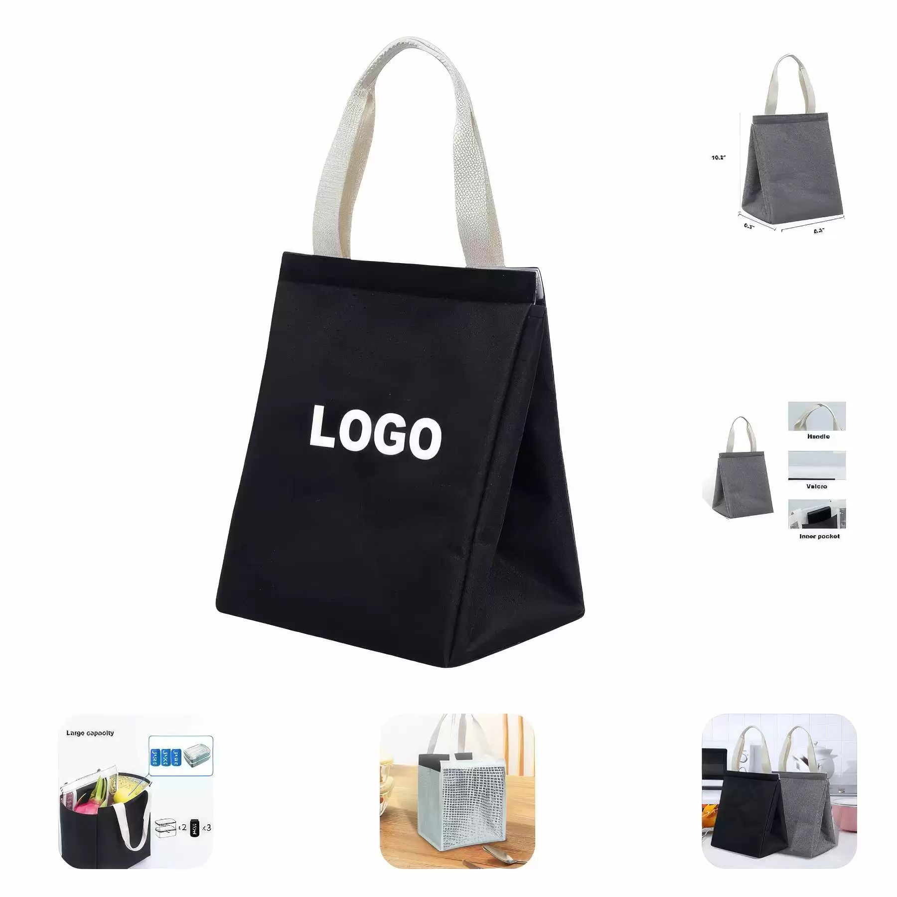 Custom Insulated Lunch Bag for Work School Picnic