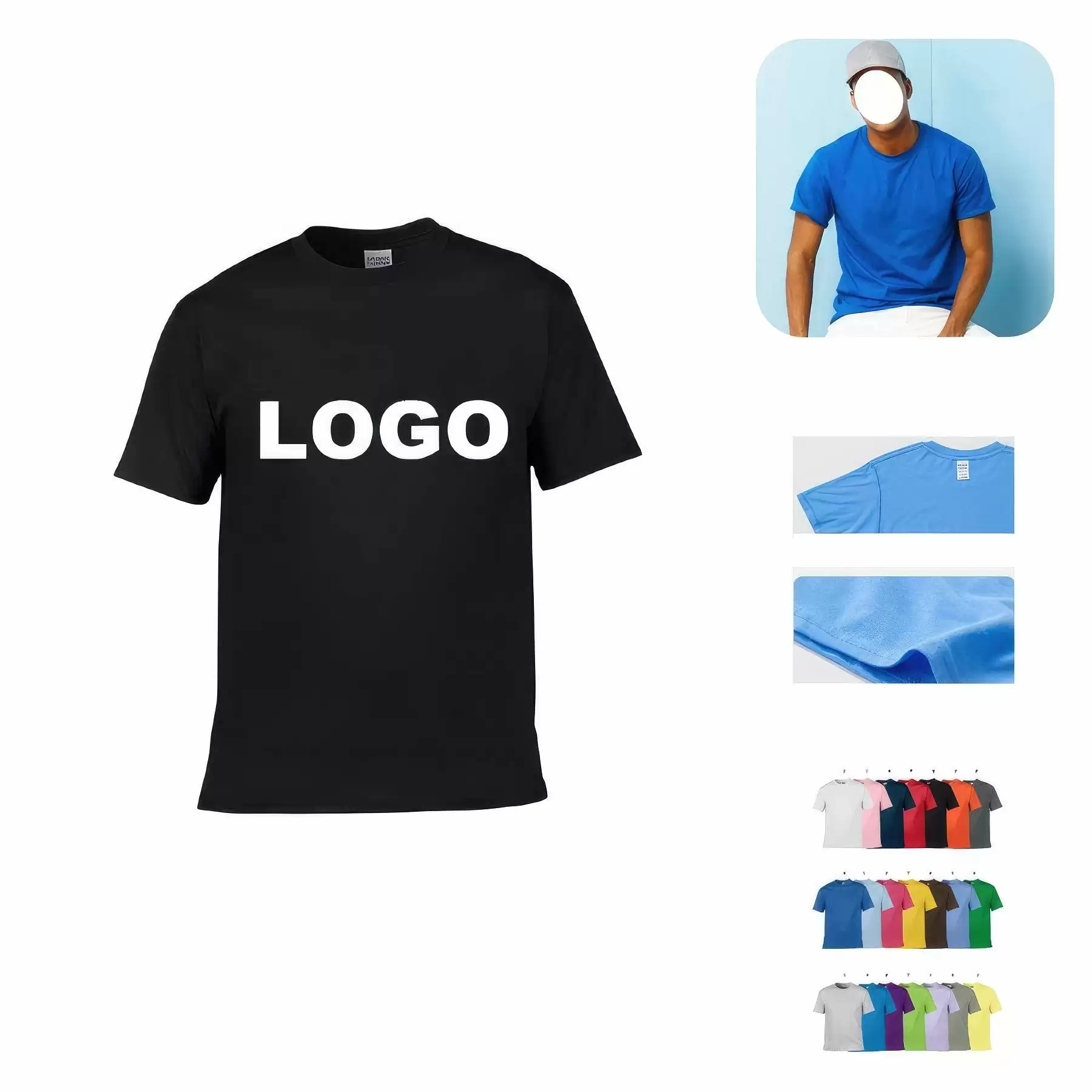 Custom short sleeve advertising T-shirt