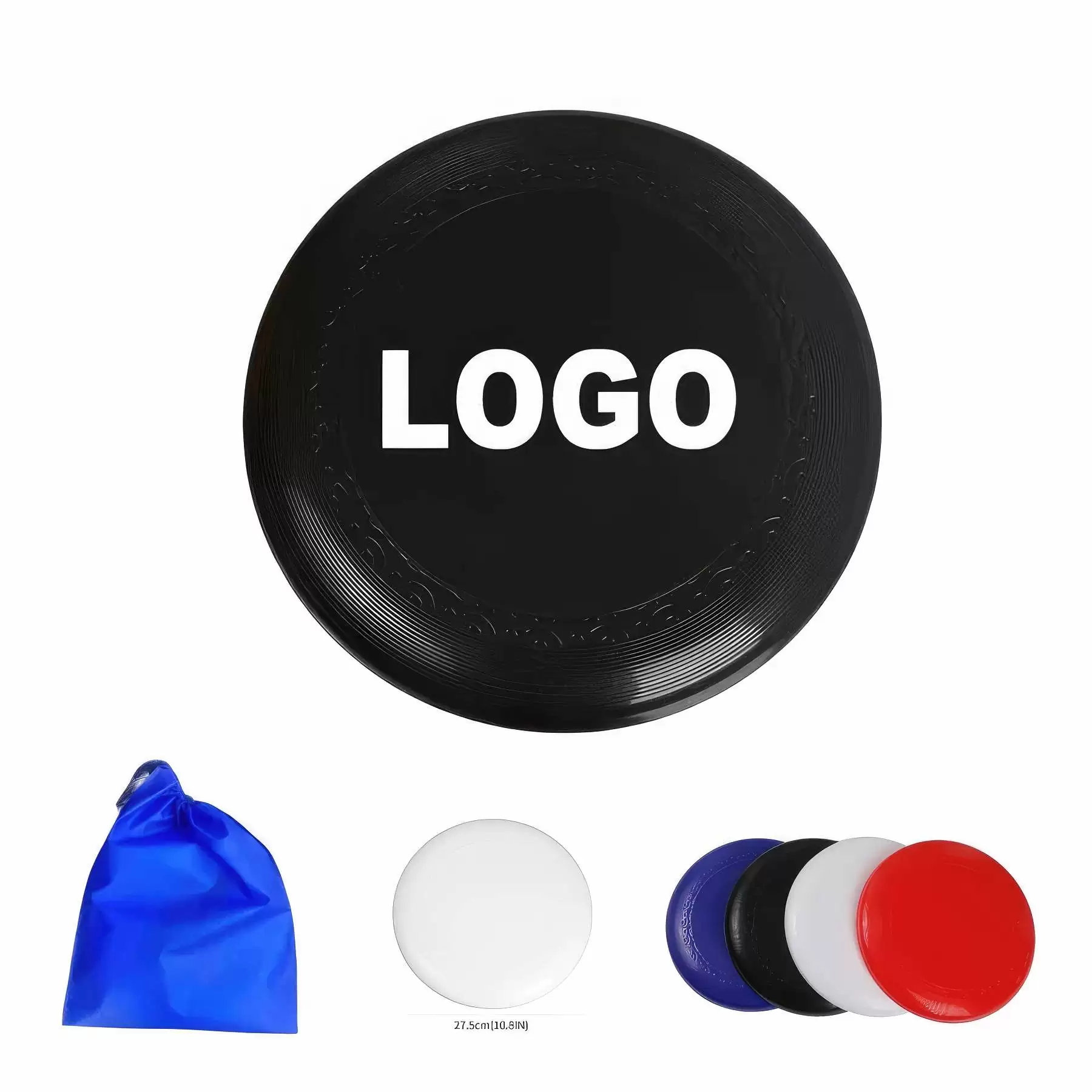 Custom PE Sport Flying Disc with a storage bag
