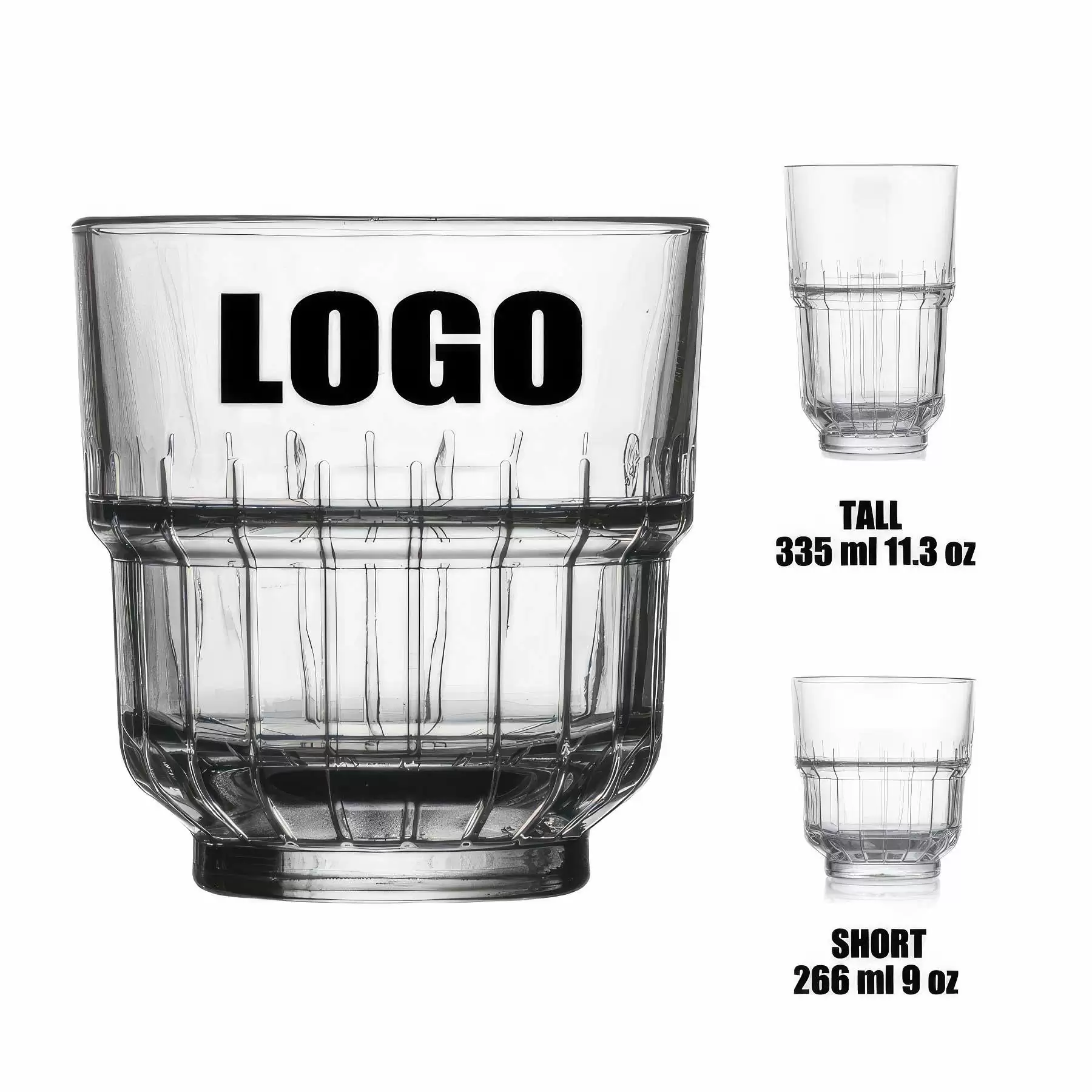 9/11.3 oz Glass Coffee Wine Cocktail Gift Cup: Tall