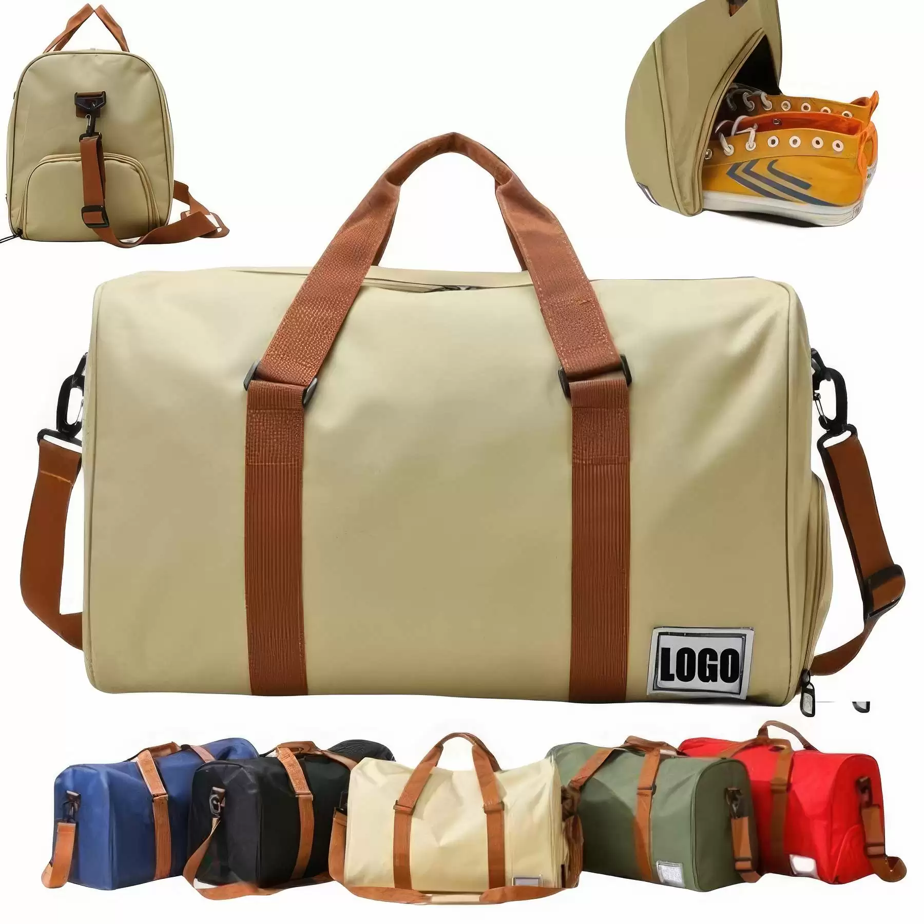 Multi-Function Large Travel Sports Duffel Bag - Gym Yoga