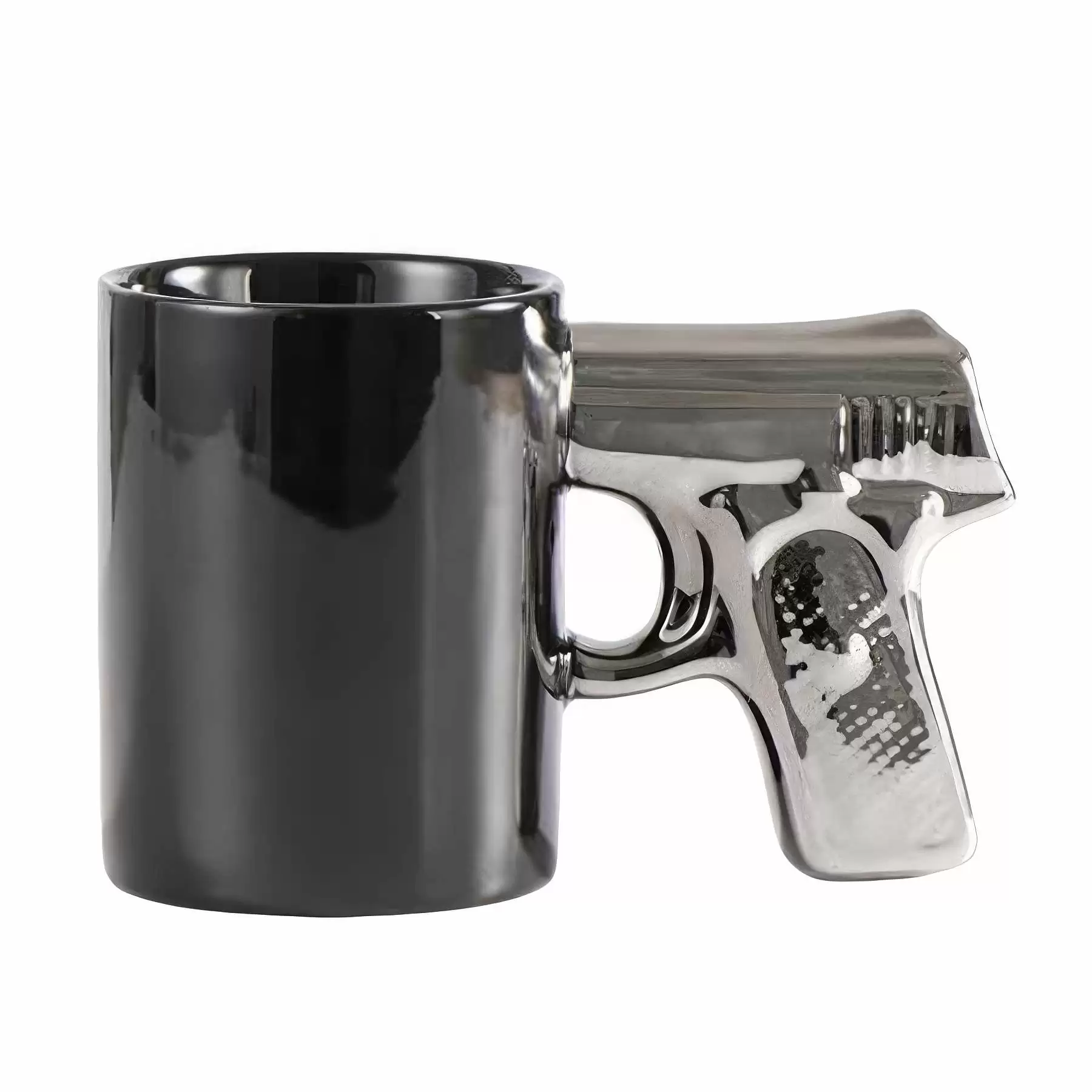 11.8oz Ceramic Pistol Gun Handle Coffee Mug Gift Cup - Image 2