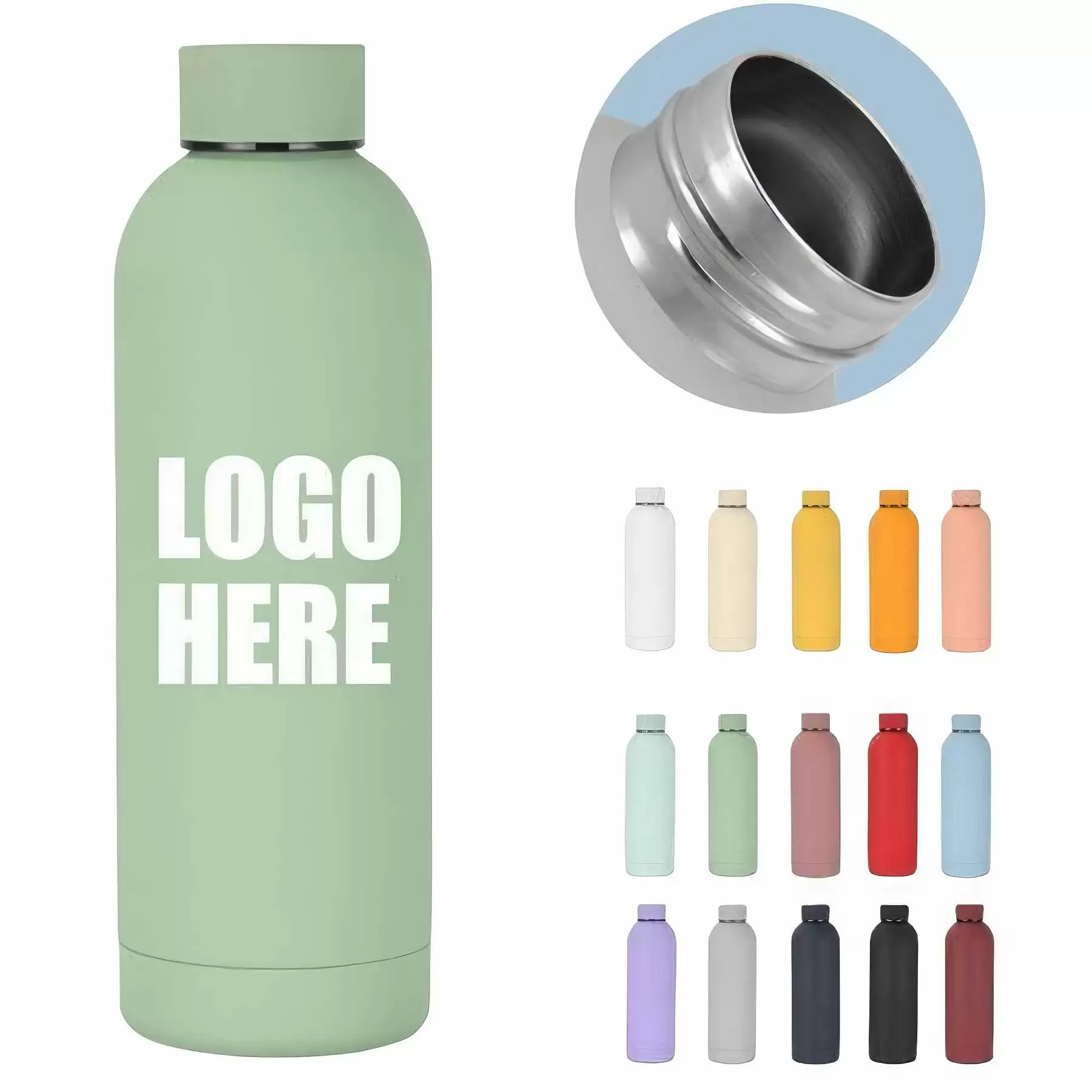 16.9oz Stainless Steel Outdoor Sports Car Thermal Bottle