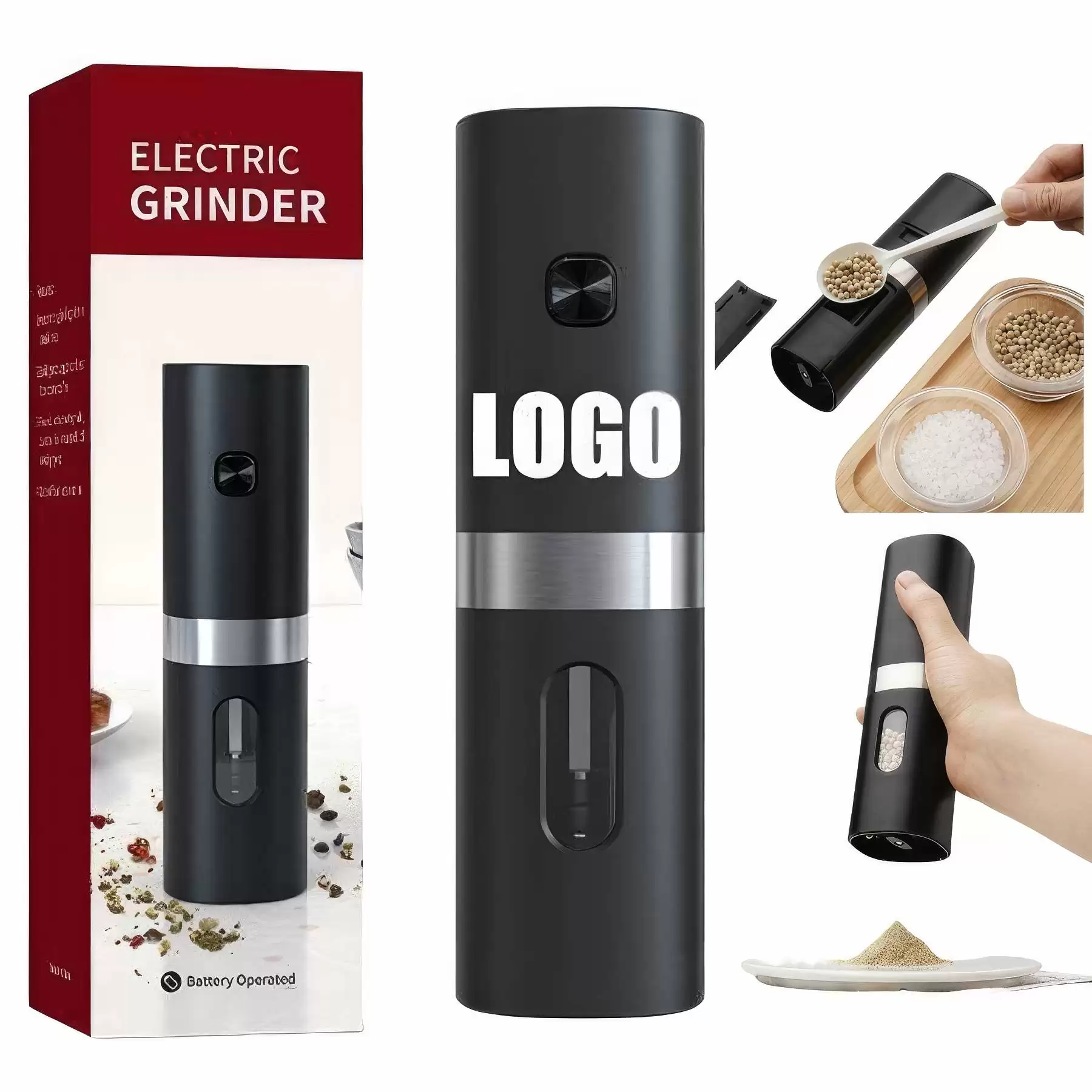 Custom Electric Automatic Salt Mill & Pepper Grinder