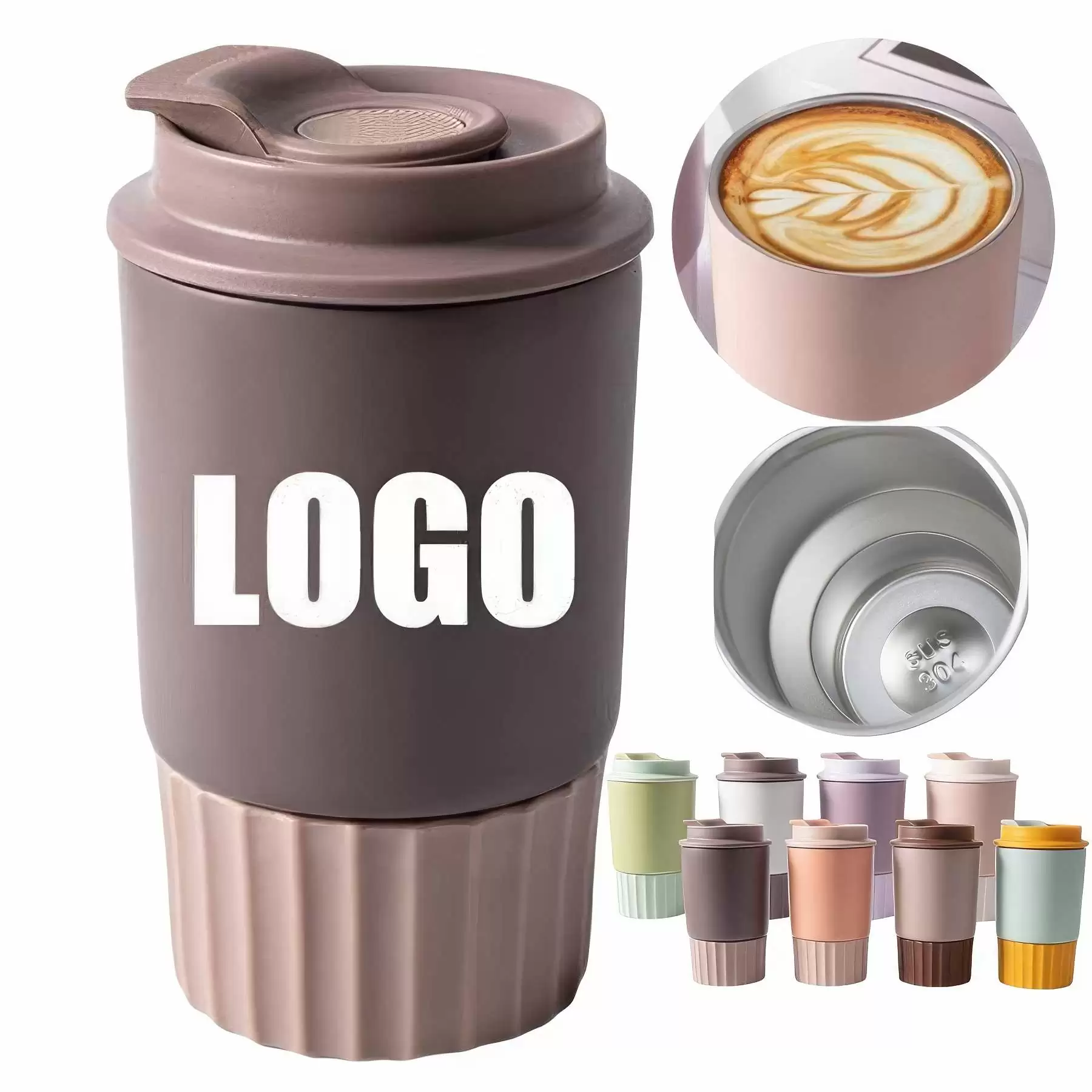 12oz Stainless Steel Thermal Coffee Mug & Gift Travel Cup