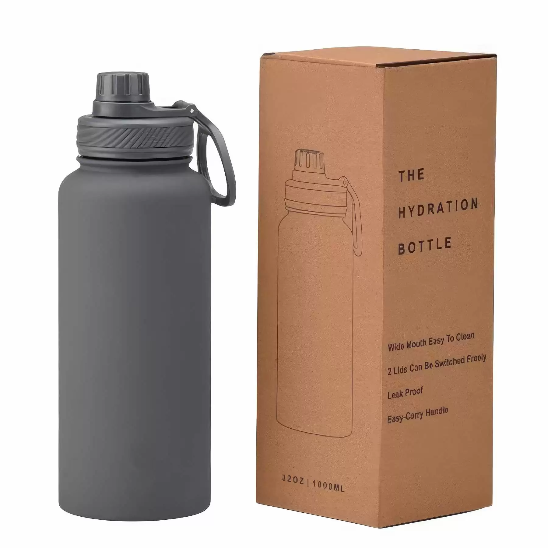 33.8oz Large Stainless Steel Outdoor Sports Thermal Bottle - Image 2