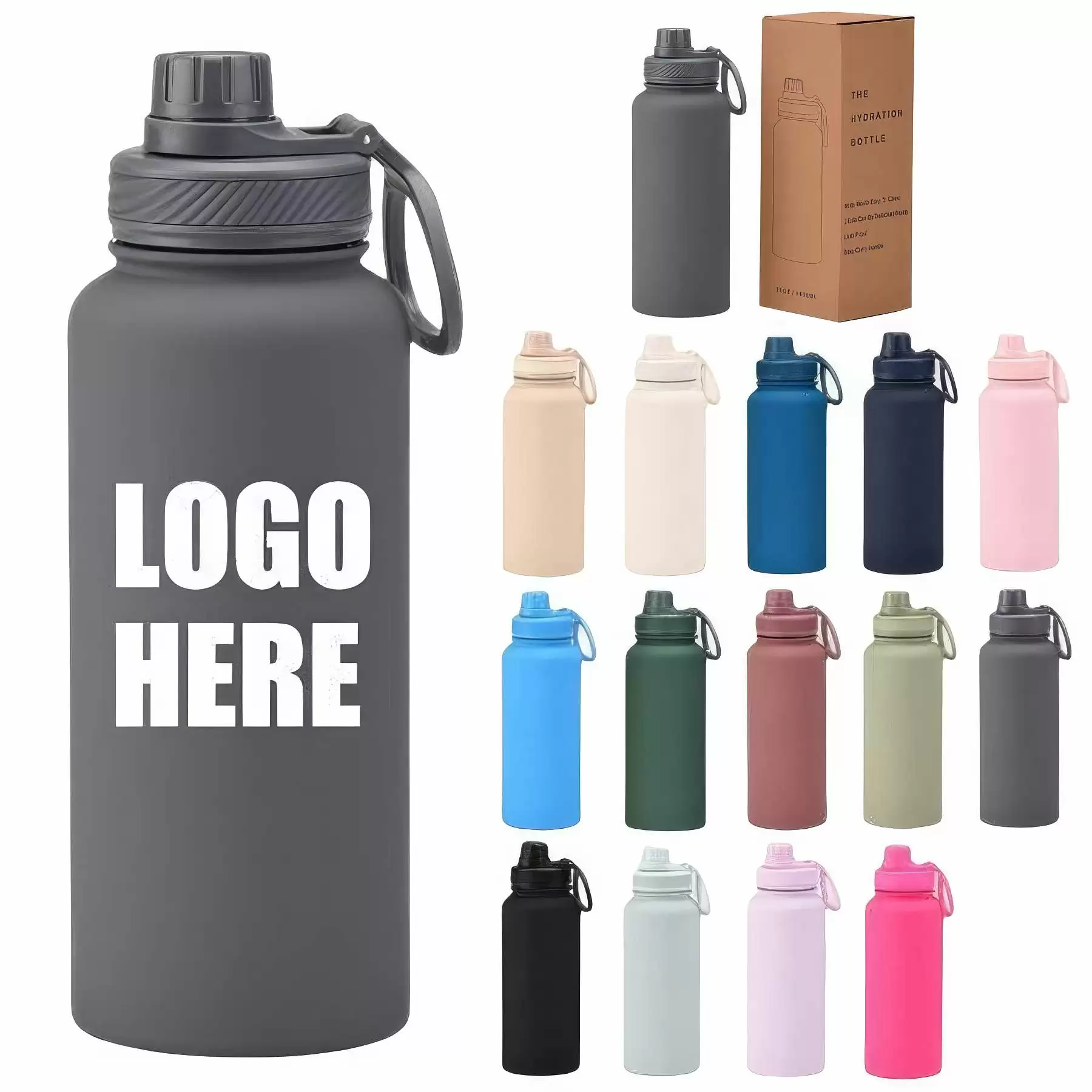 33.8oz Large Stainless Steel Outdoor Sports Thermal Bottle
