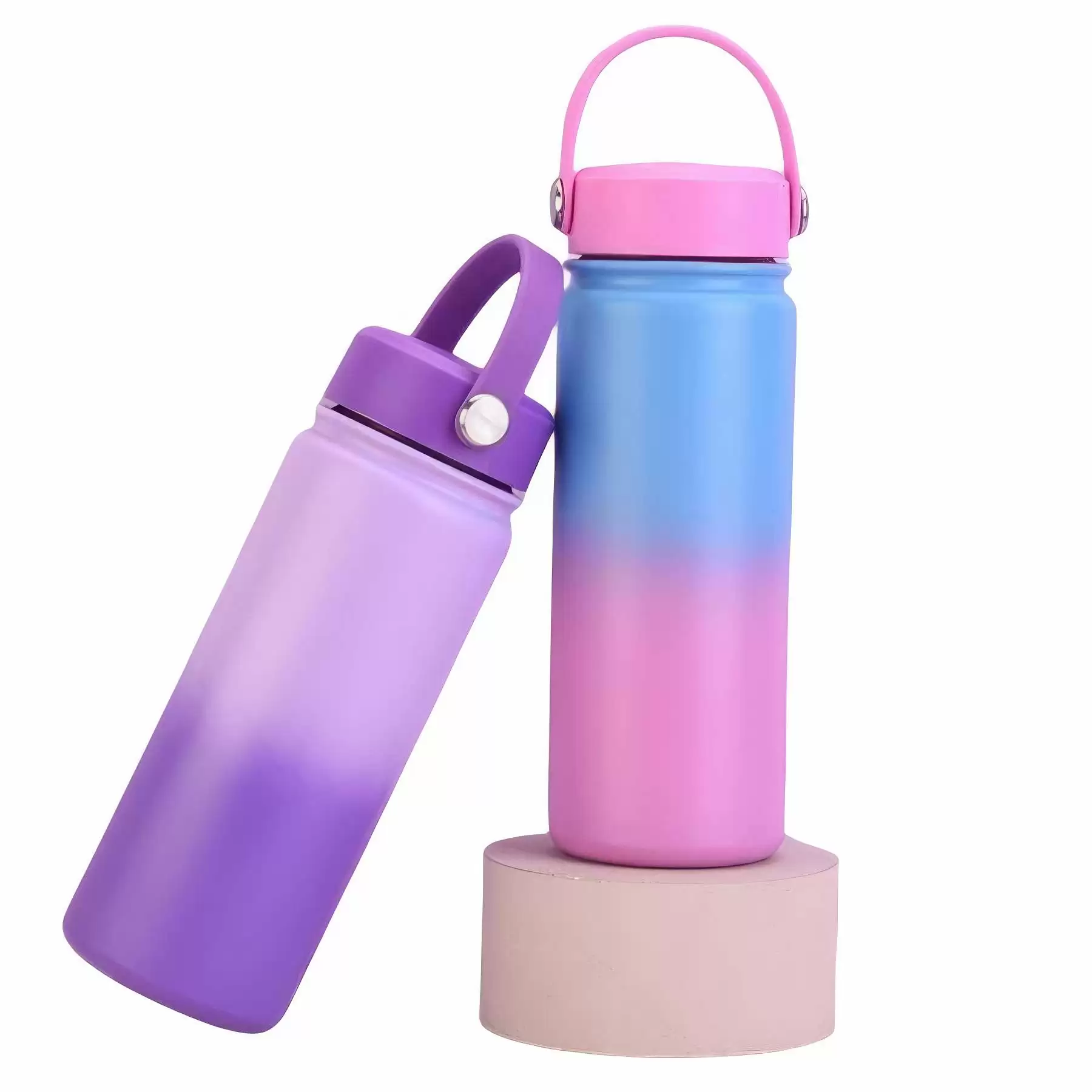 18.6oz Gradient Color Outdoor Sports Thermal Bottle - Image 2